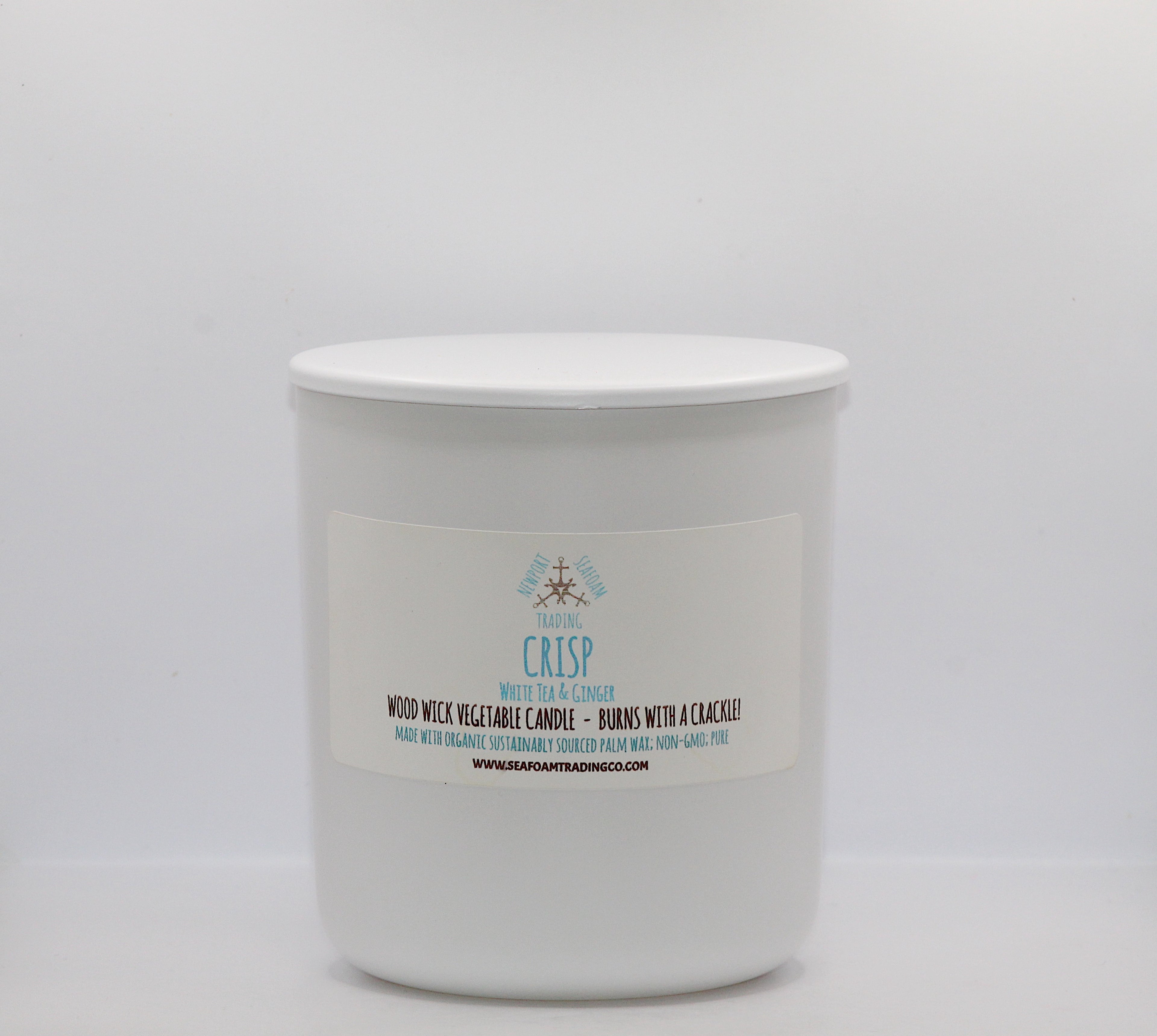 White Tea & Ginger Organic Wood Wick Candle