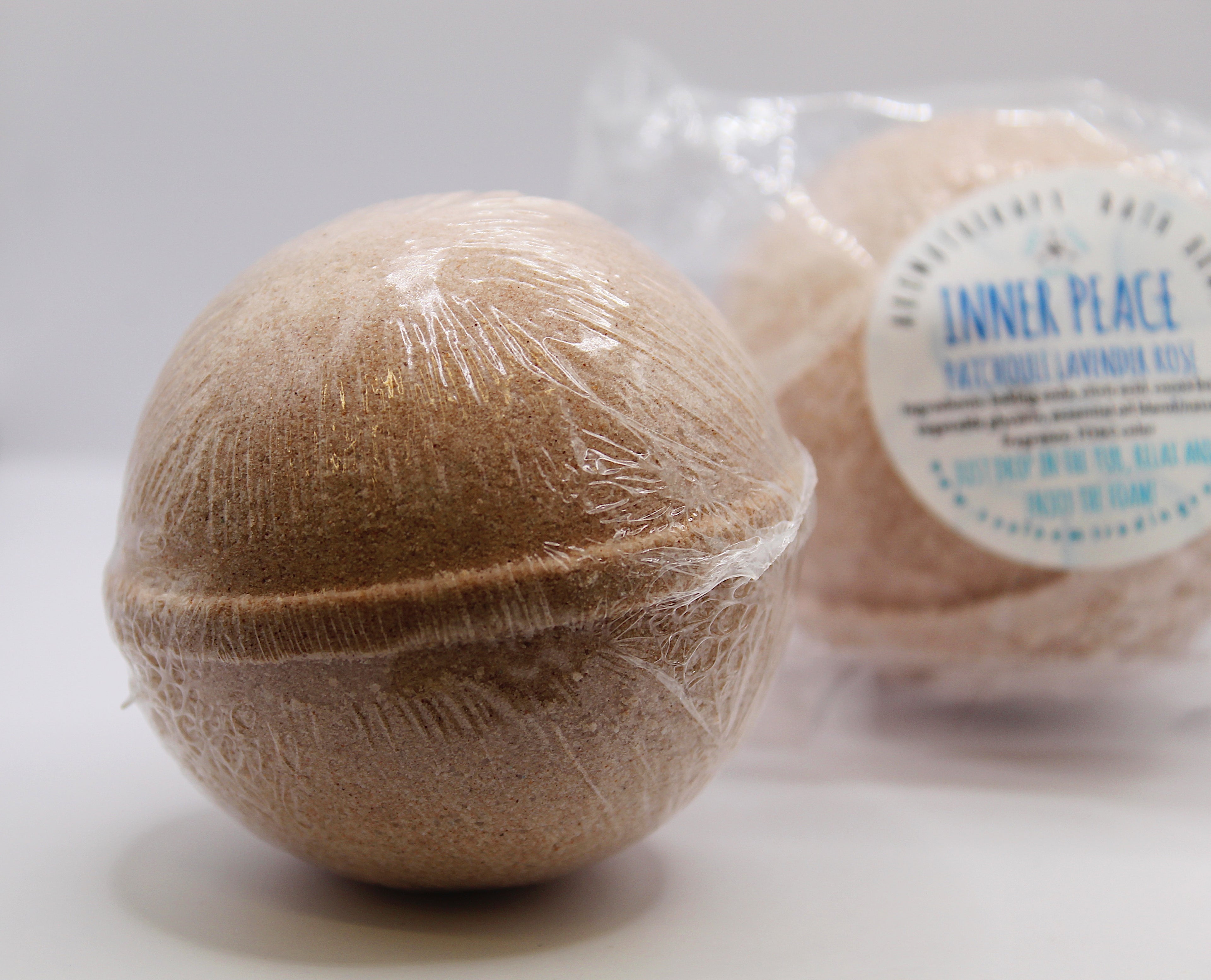 Inner Peace - Lavender, Patchouli + Ylang Ylang Organic Handmade Bath Bomb