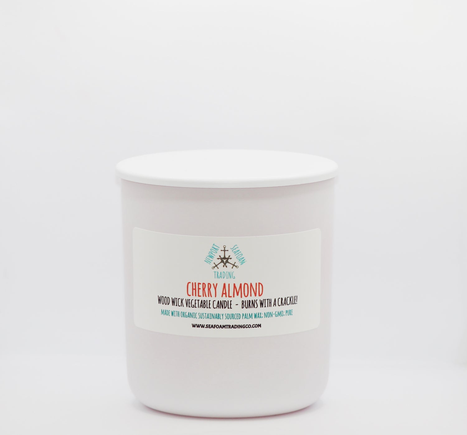 Cherry Almond Organic Wood Wick Candle
