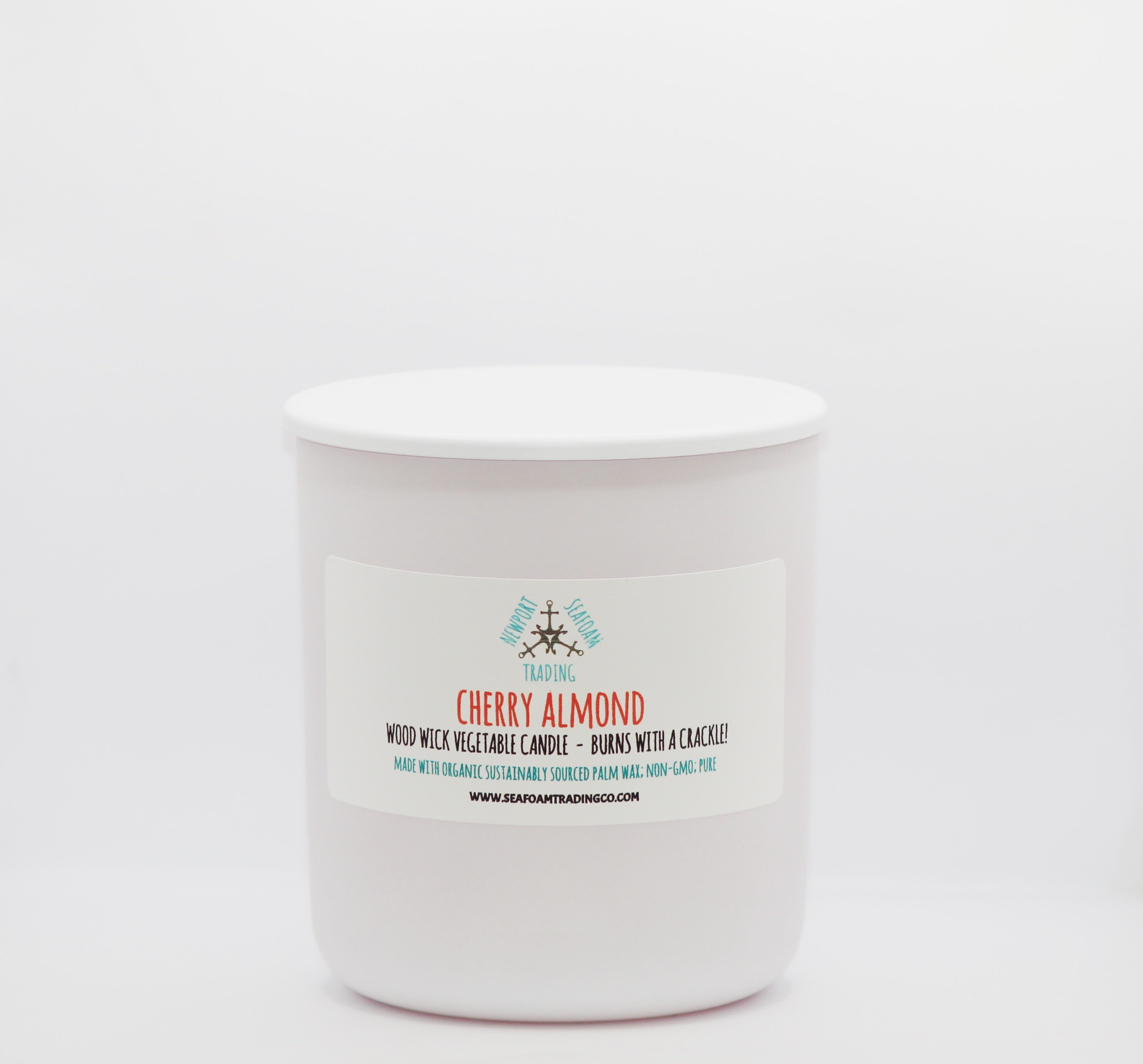 Cherry Almond Organic Wood Wick Candle
