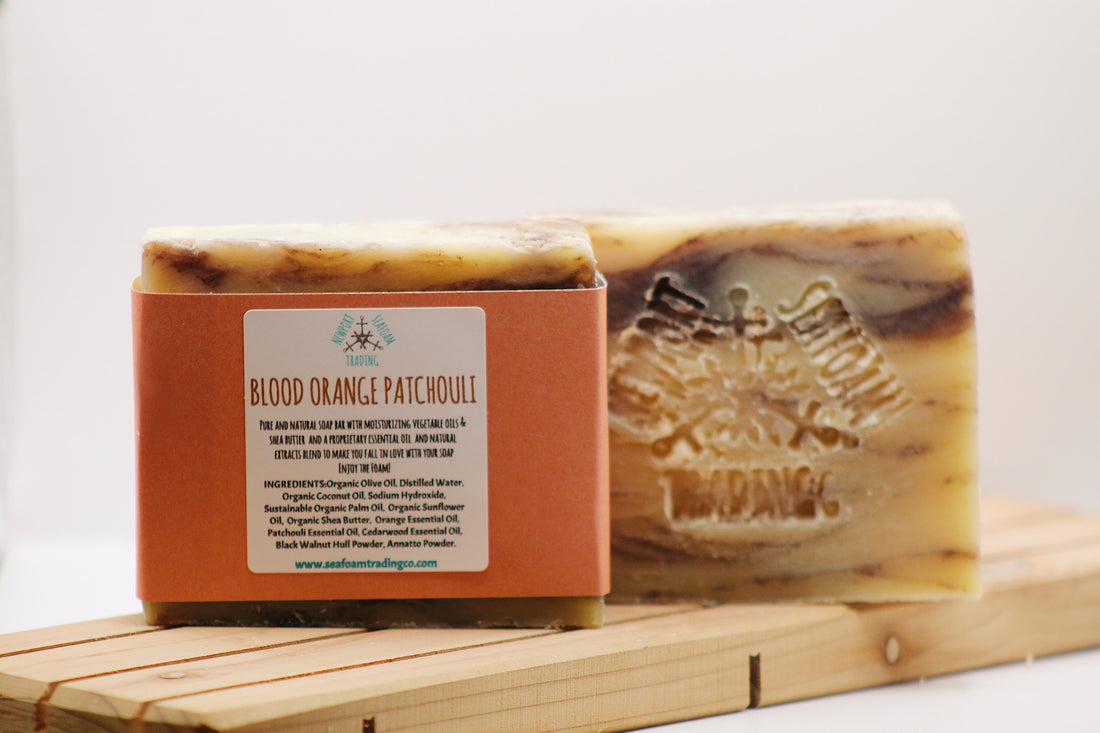 Blood Orange Patchouli Organic Handmade Soap Bar