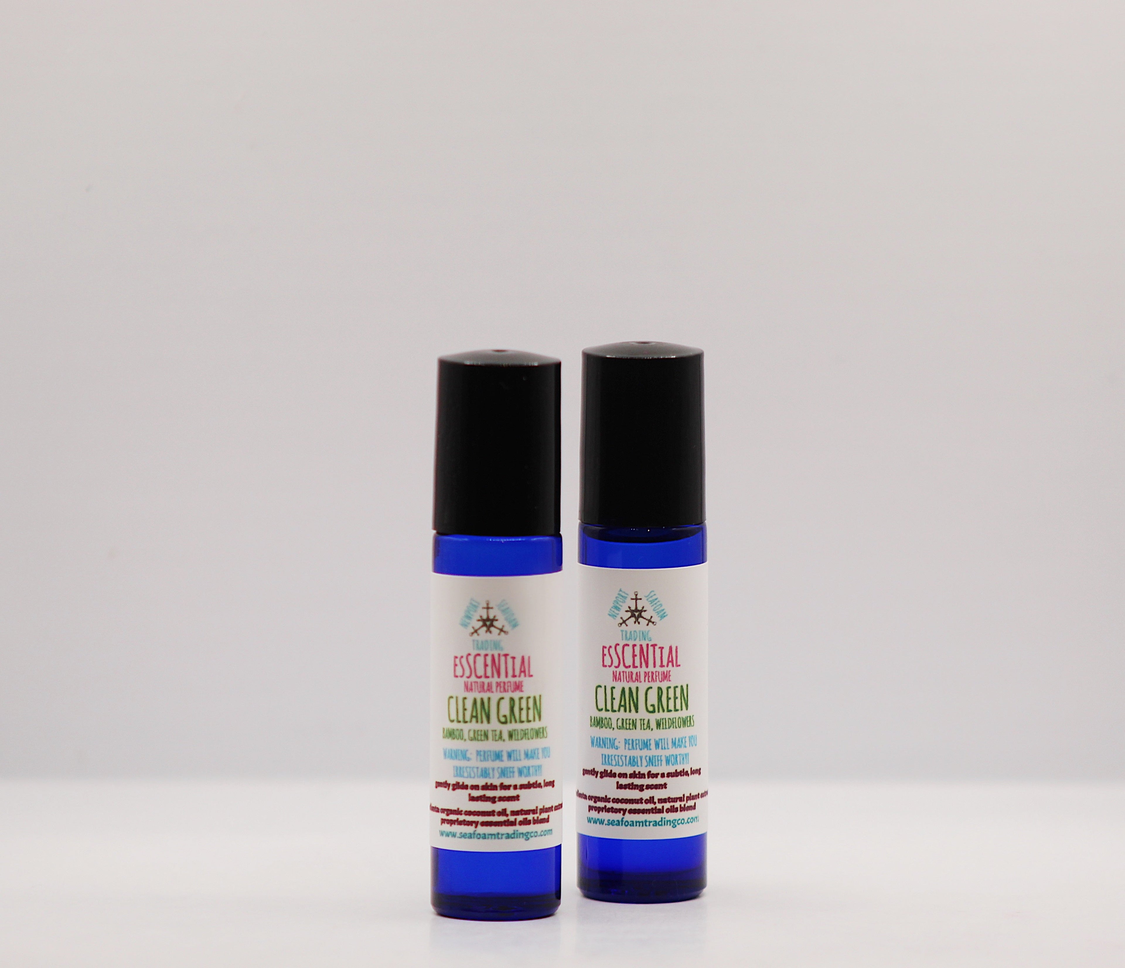 CLEAN GREEN - bamboo+green tea+ wildflowers EsSCENTial Organic Handmade Perfume