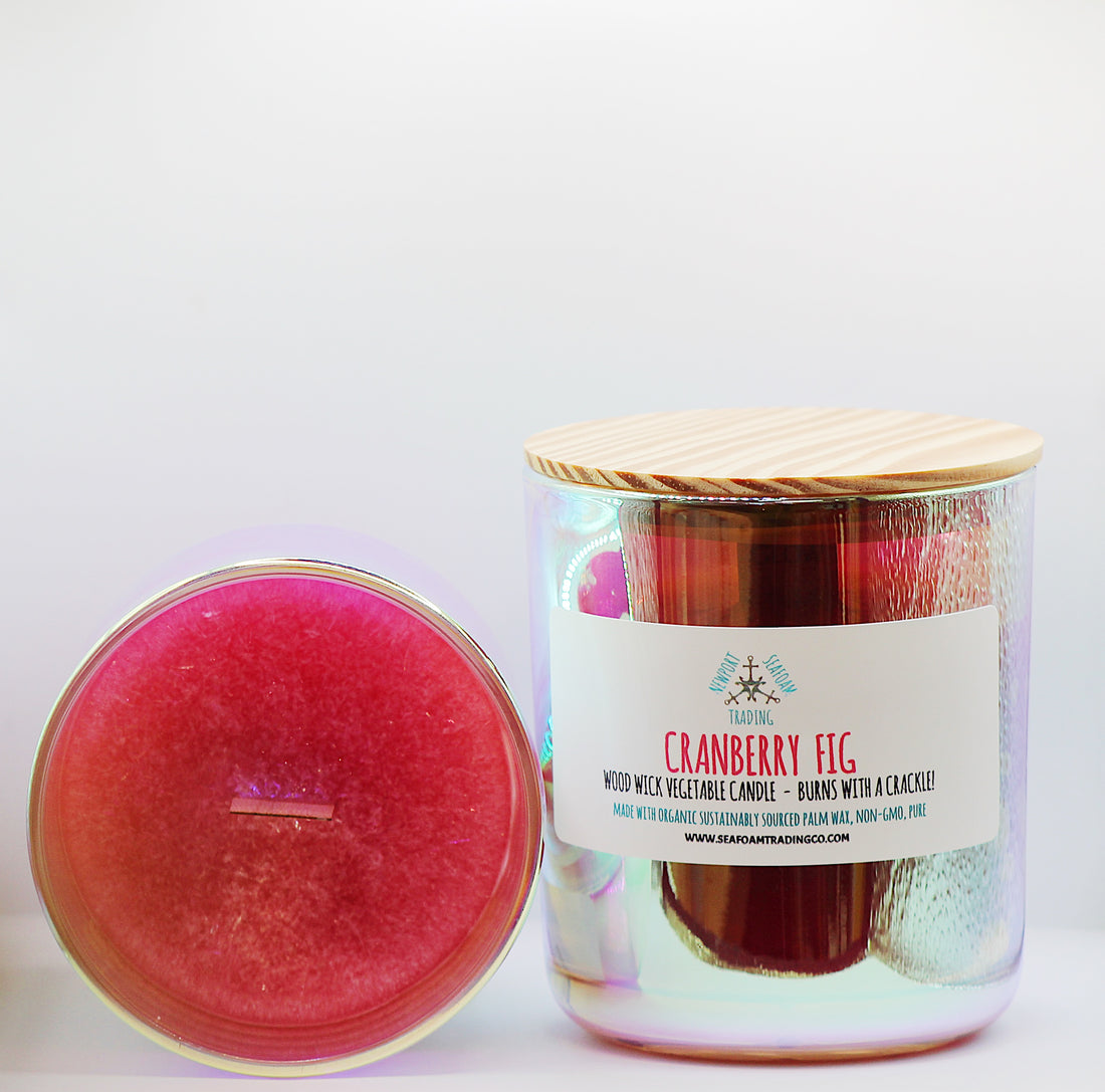 Cranberry Fig Organic Wood Wick Candle