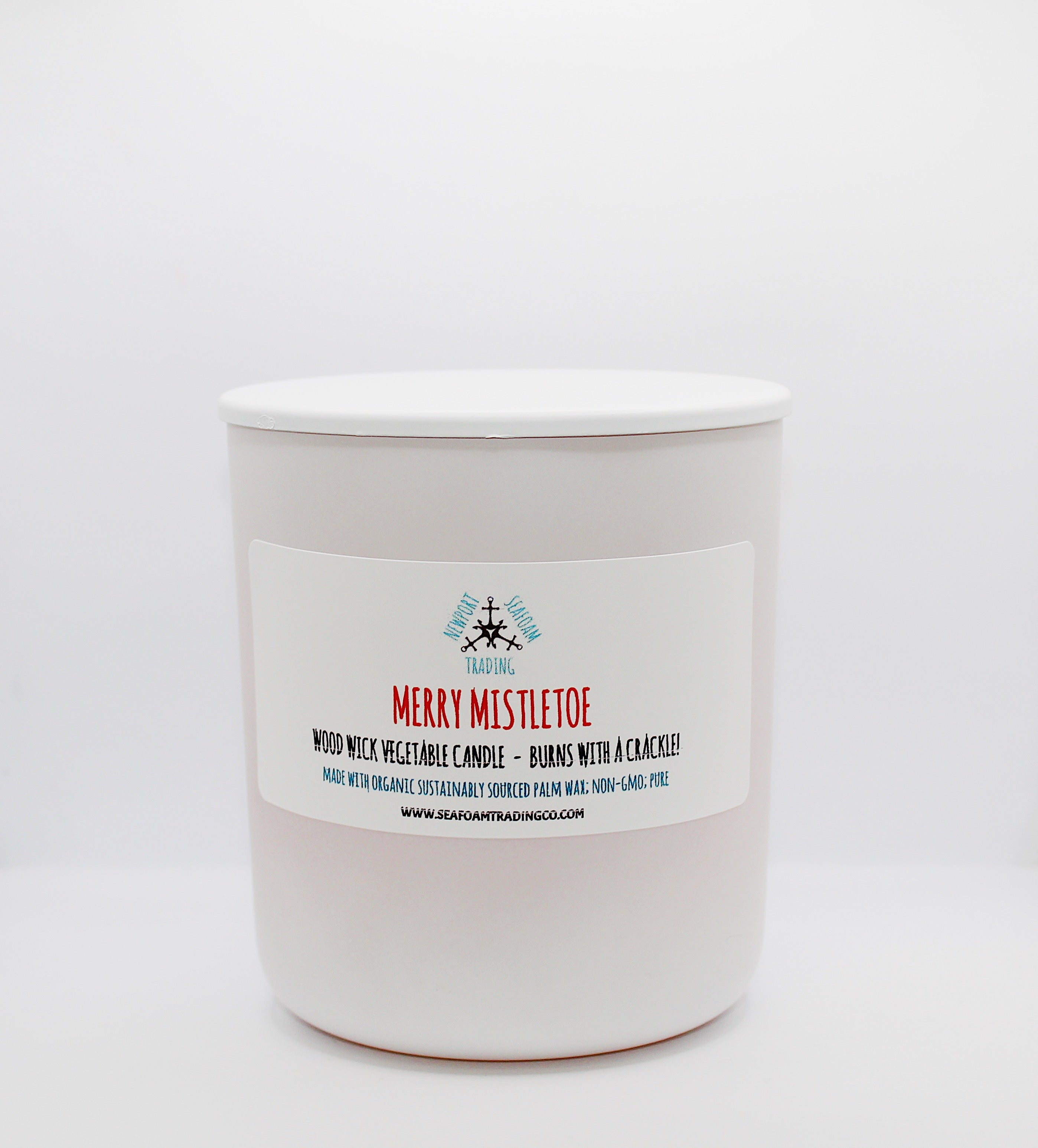 Merry Mistletoe Organic Wood Wick Candle