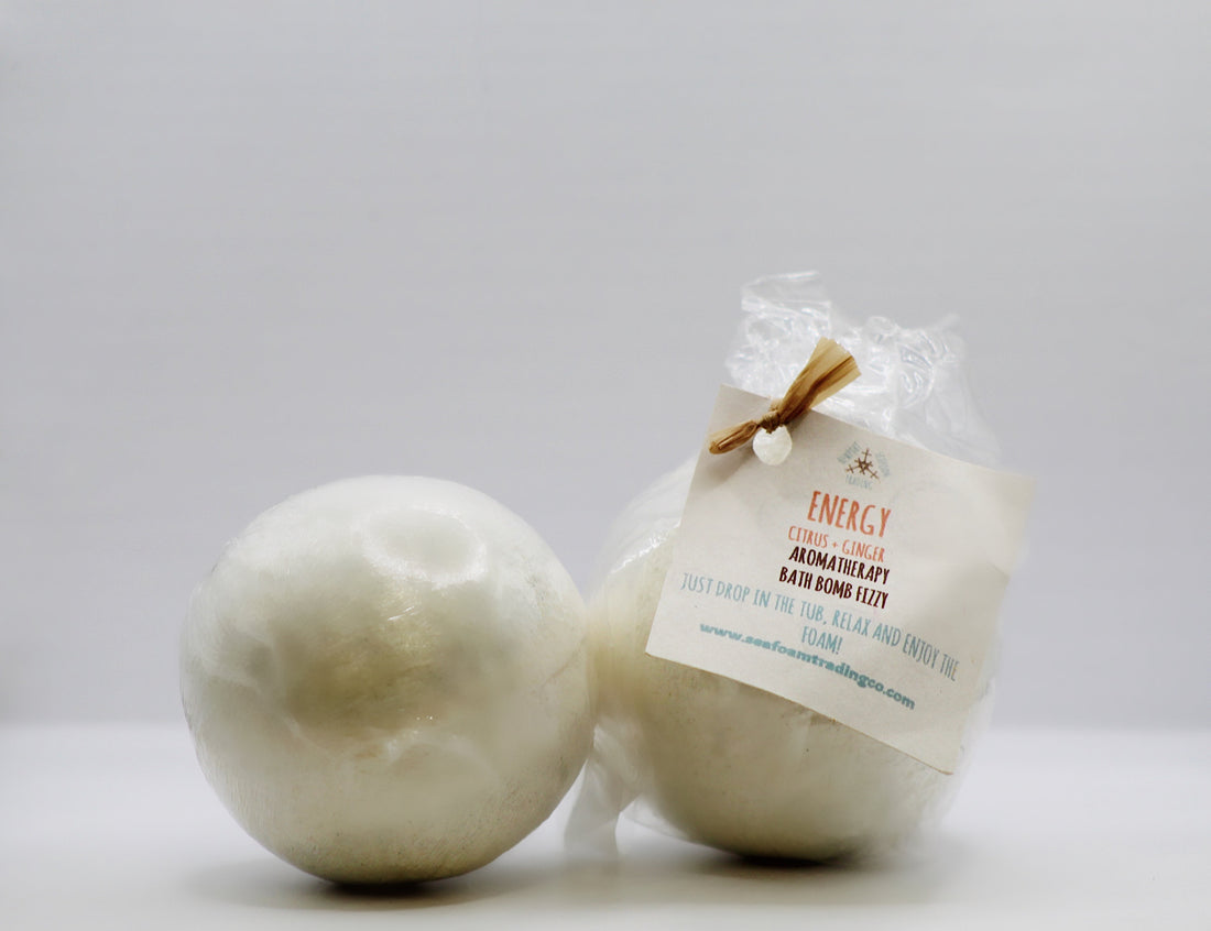 Energy- Citrus + Ginger Organic Handmade Bath Bomb