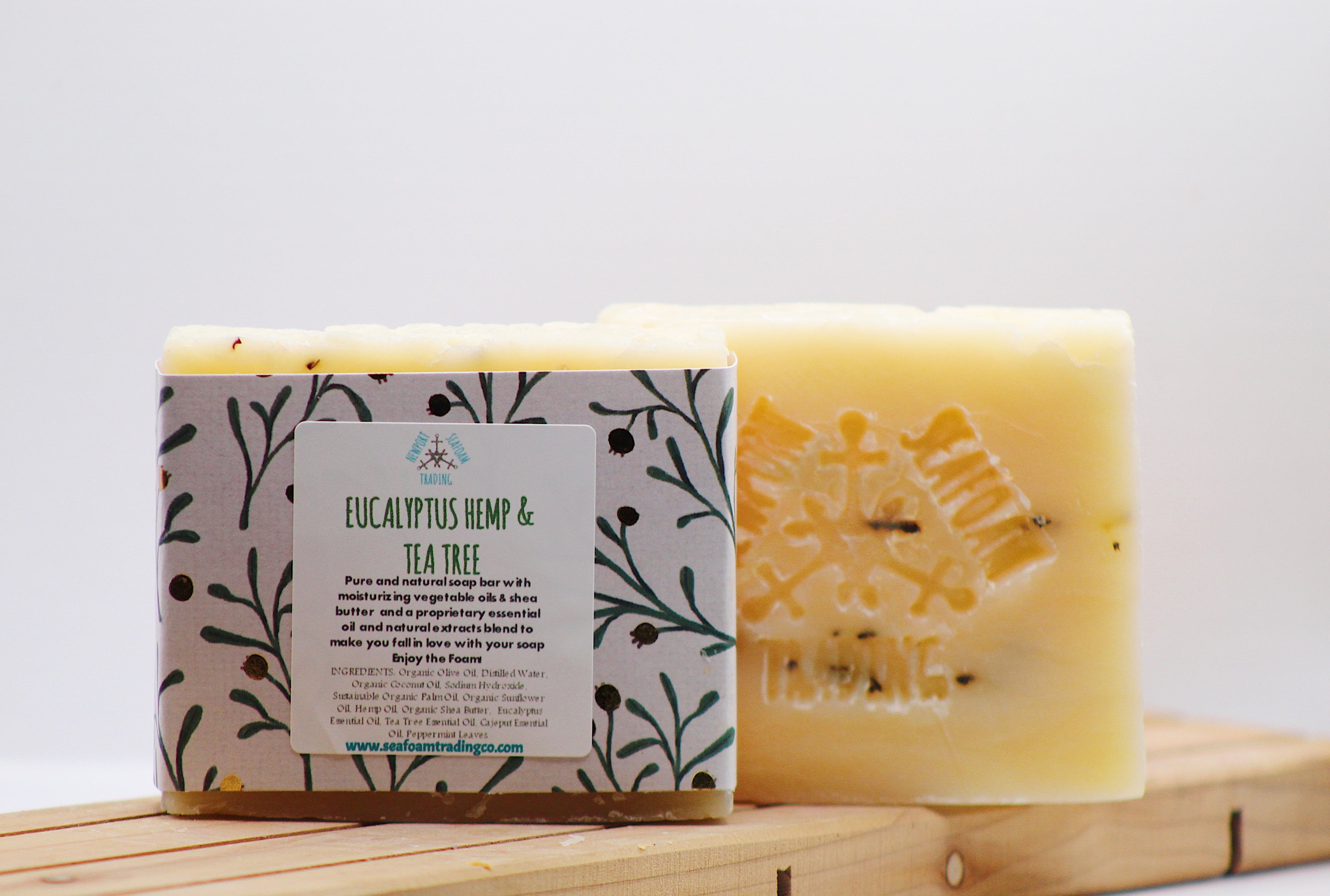 Eucalyptus, Hemp & Tea Tree Organic Handmade Soap Bar