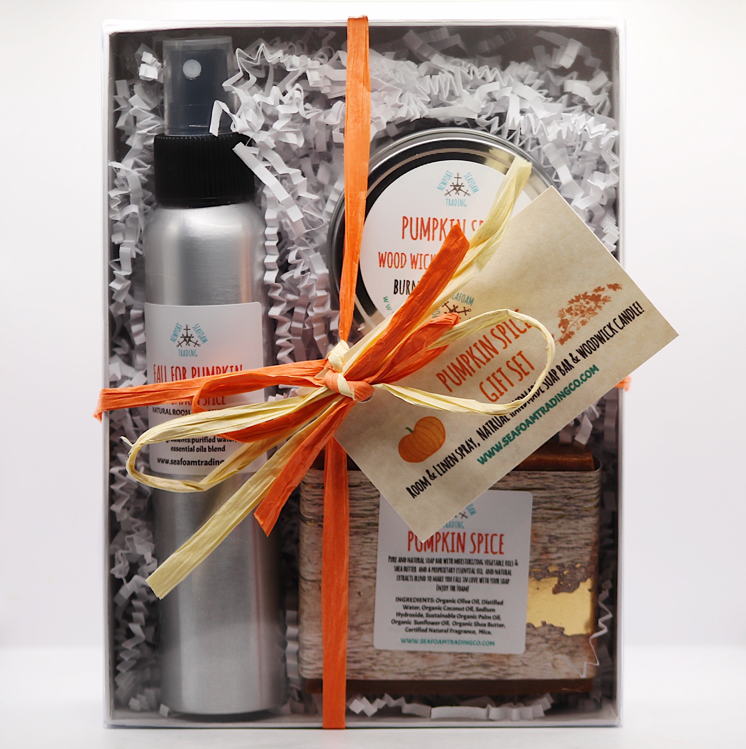 Pumpkin Spice Home Aromatherapy Gift Set.