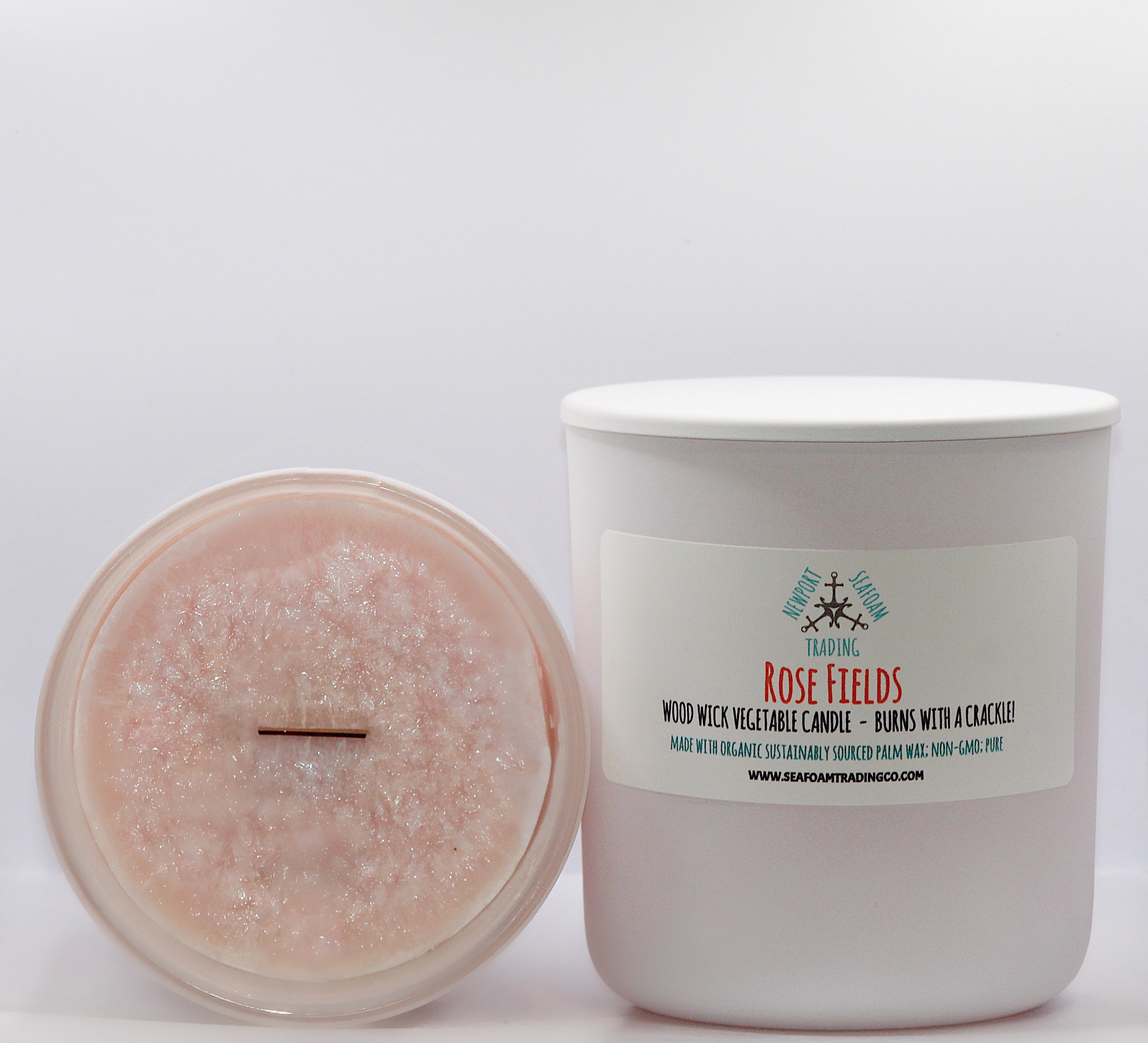 Rose Fields Organic Wood Wick Candle