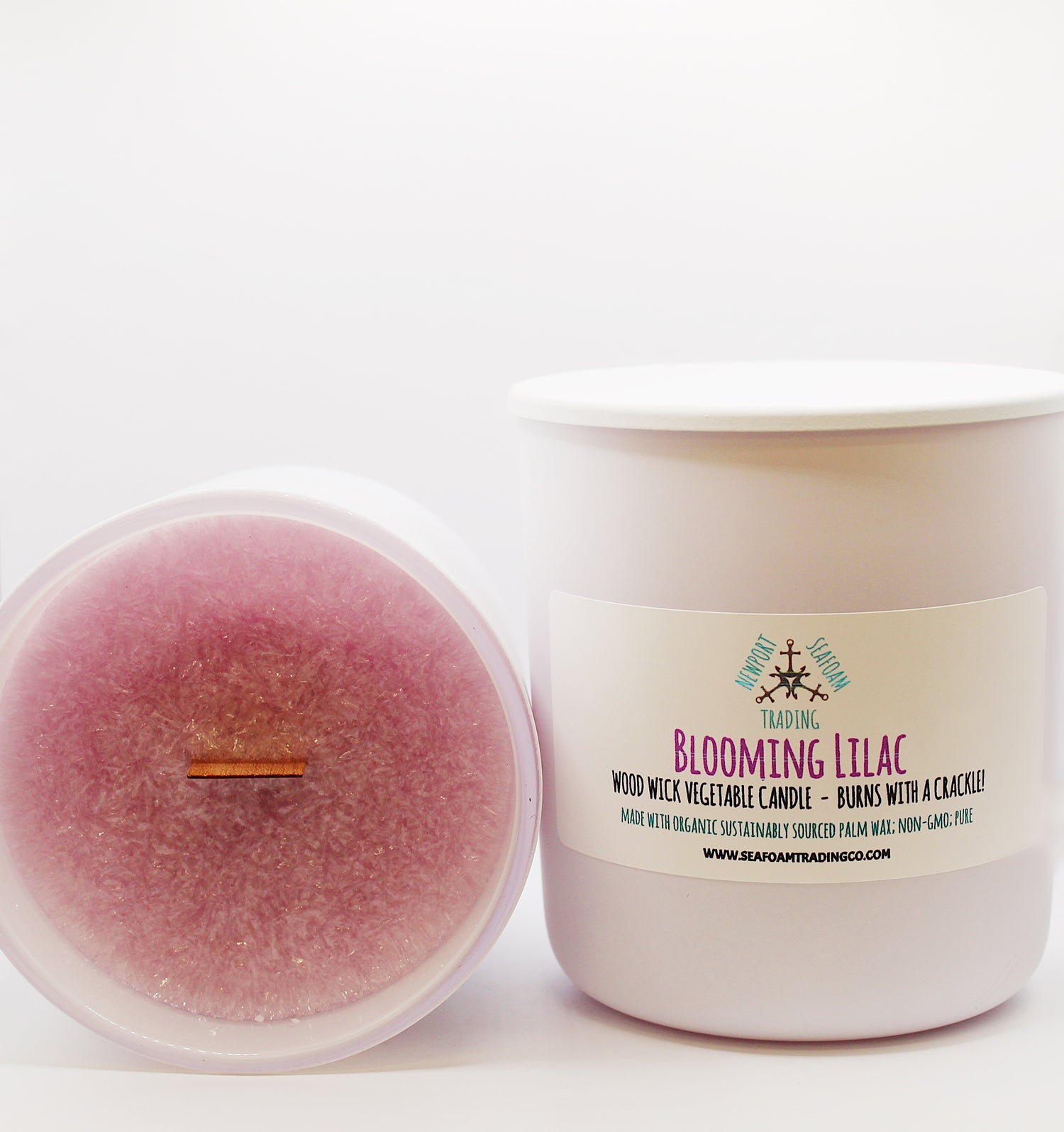 Blooming Lilac Organic Wood Wick Candle