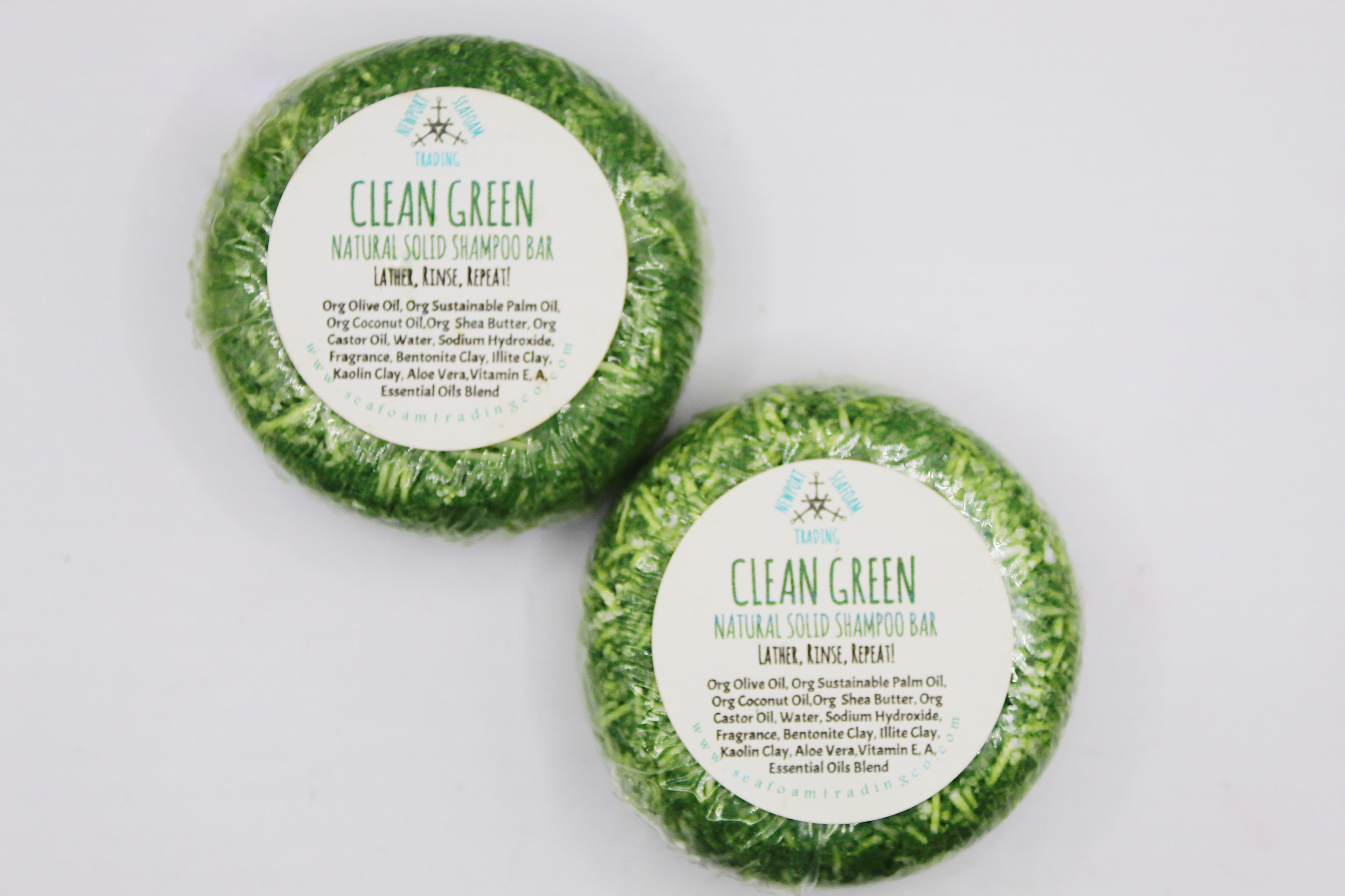 Clean Green Natural Solid Shampoo Bar