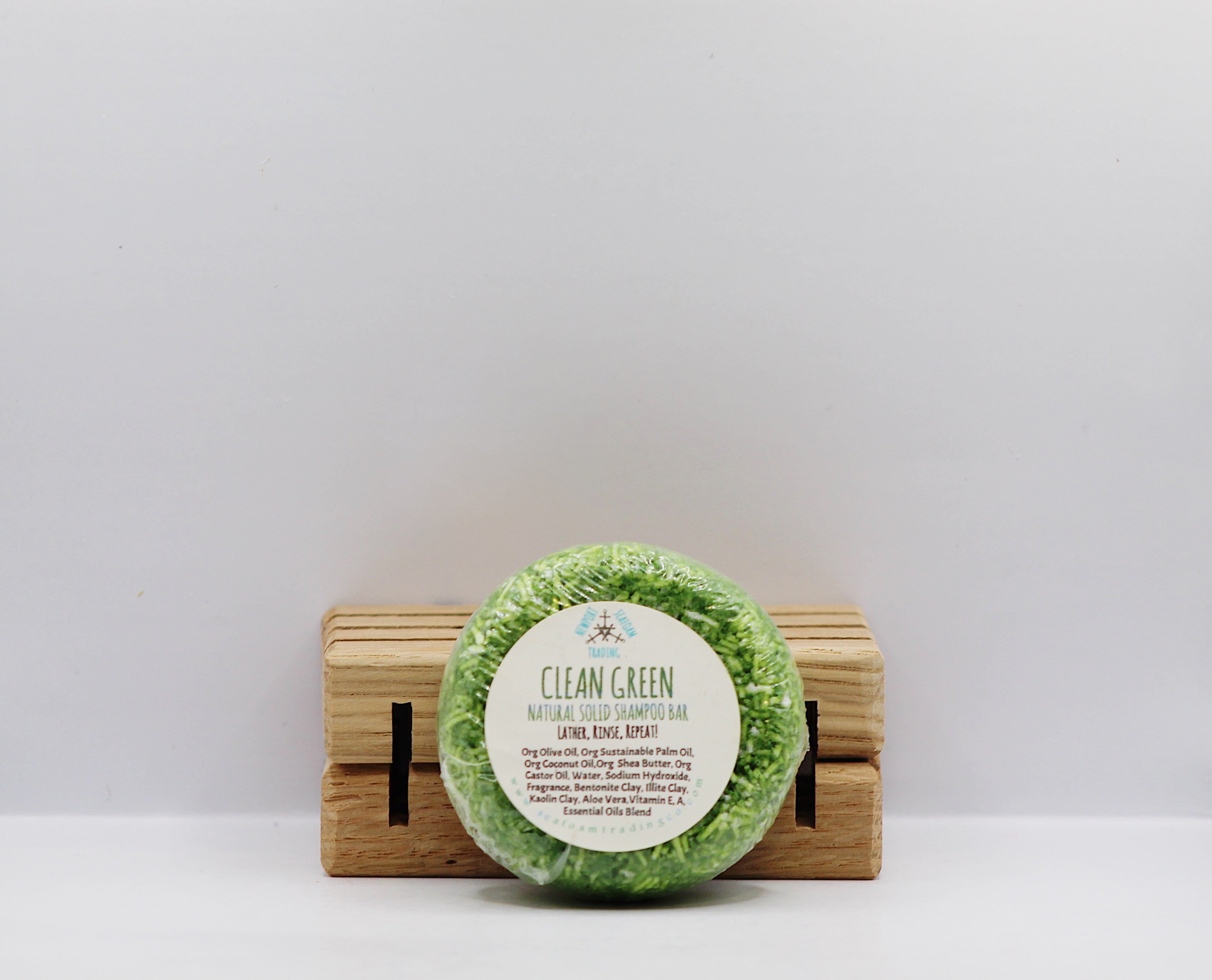 Clean Green Natural Solid Shampoo Bar