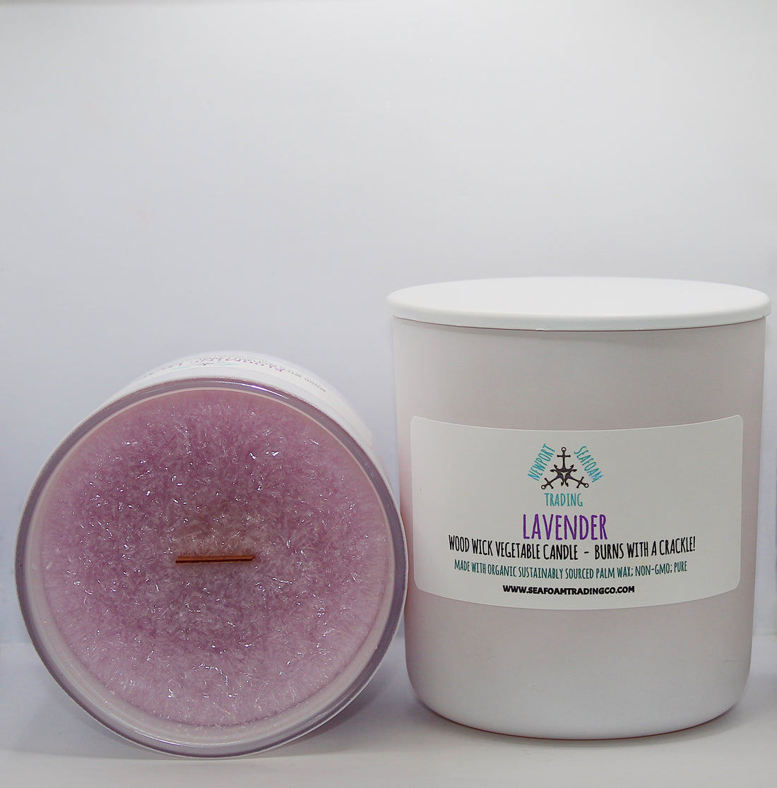 Lavender Organic Wood Wick Candle