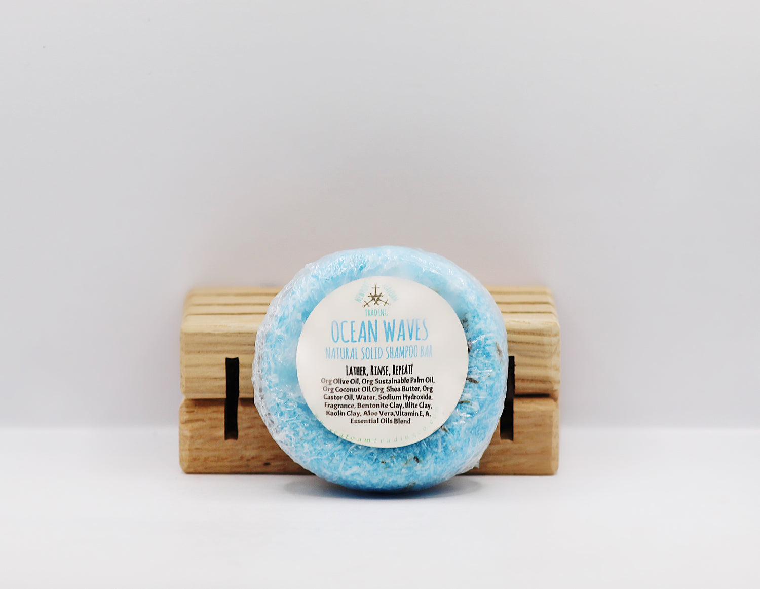 Ocean Waves Natural Solid Shampoo Bar