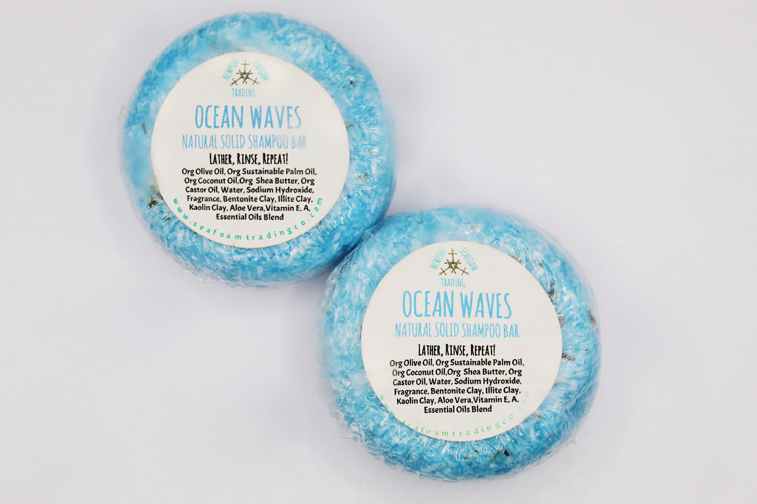 Ocean Waves Natural Solid Shampoo Bar