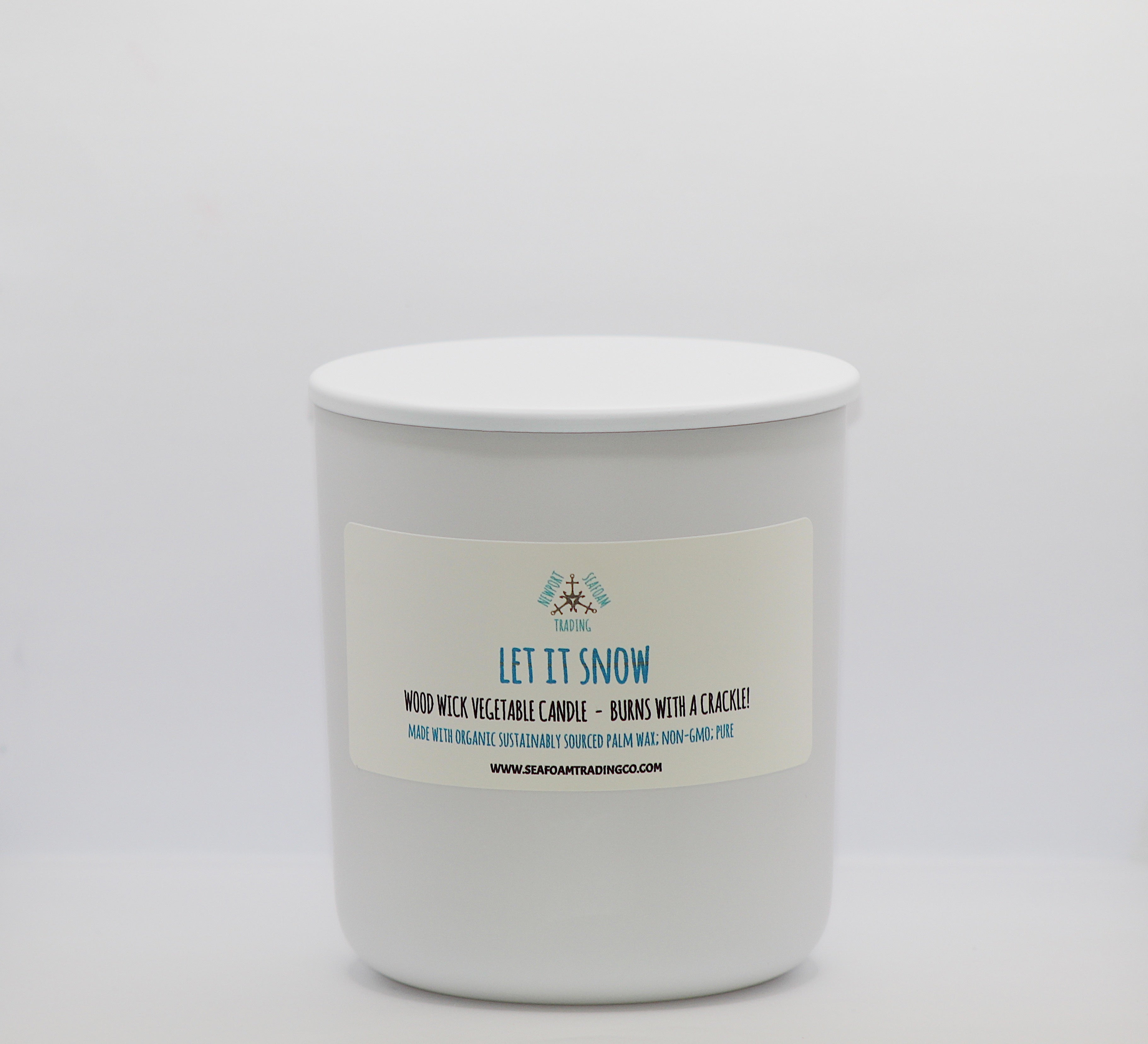 Let It Snow Organic Wood Wick Candle
