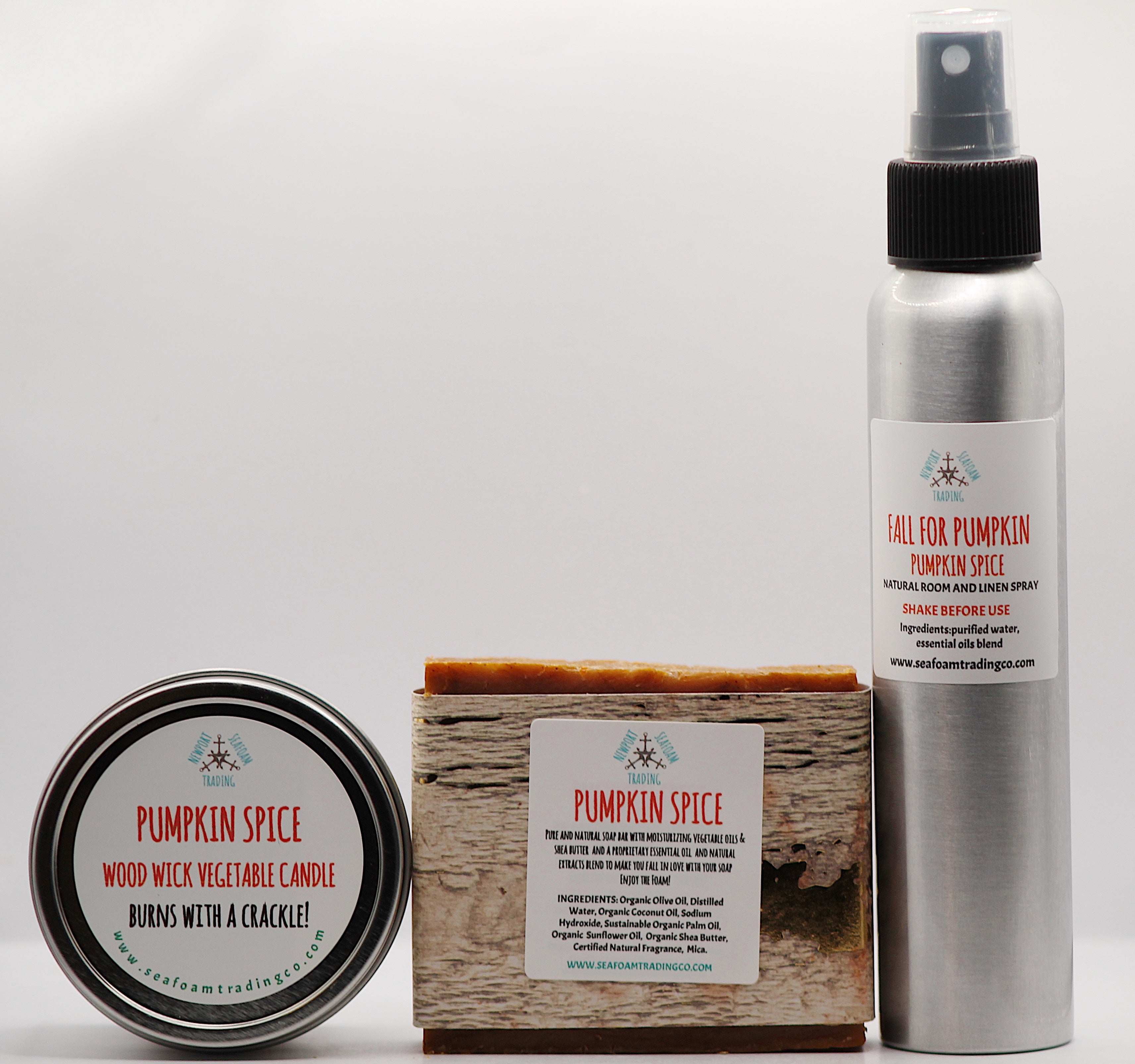 Pumpkin Spice Home Aromatherapy Gift Set.