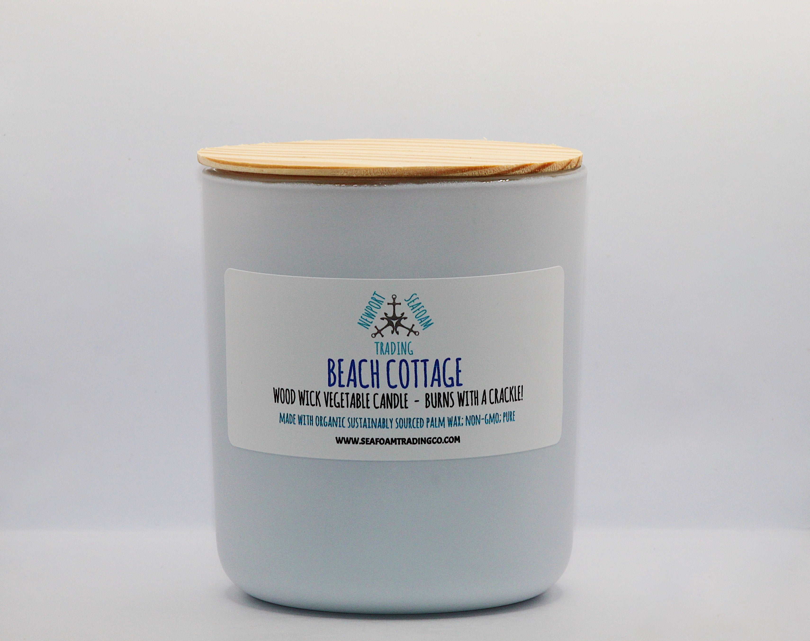 Beach Cottage Organic Wood Wick Candle