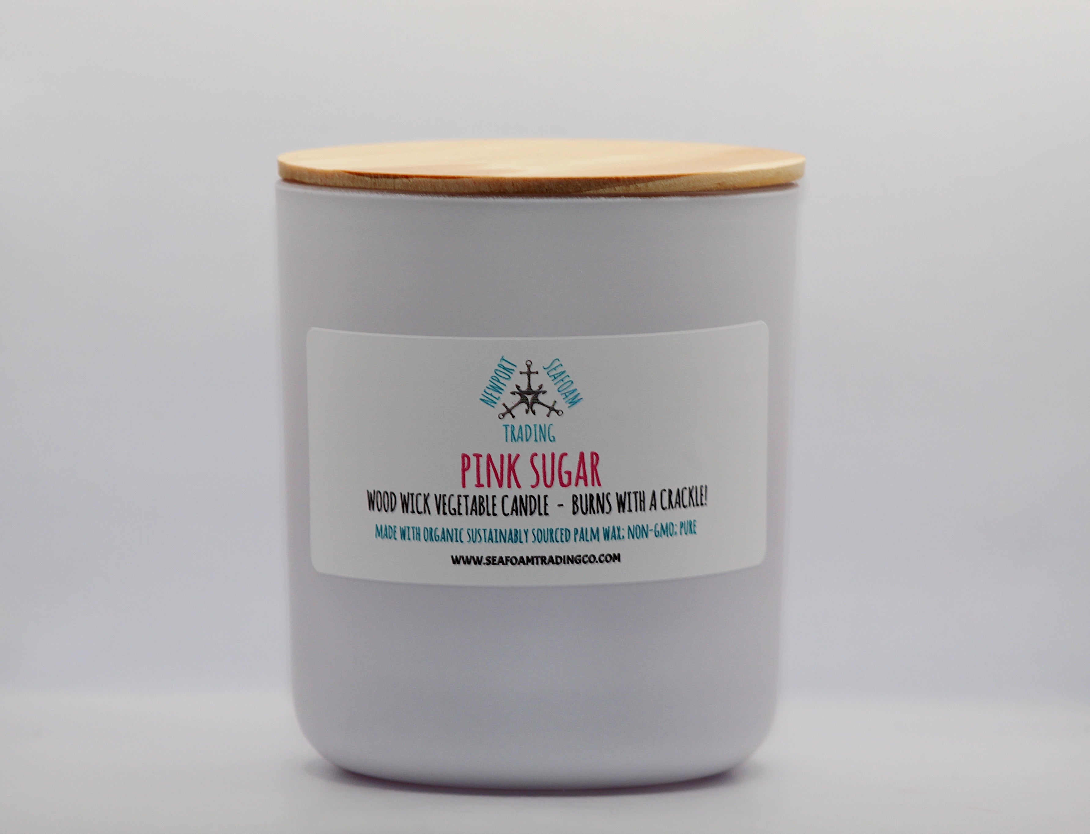 Pink Sugar Organic Wood Wick Candle