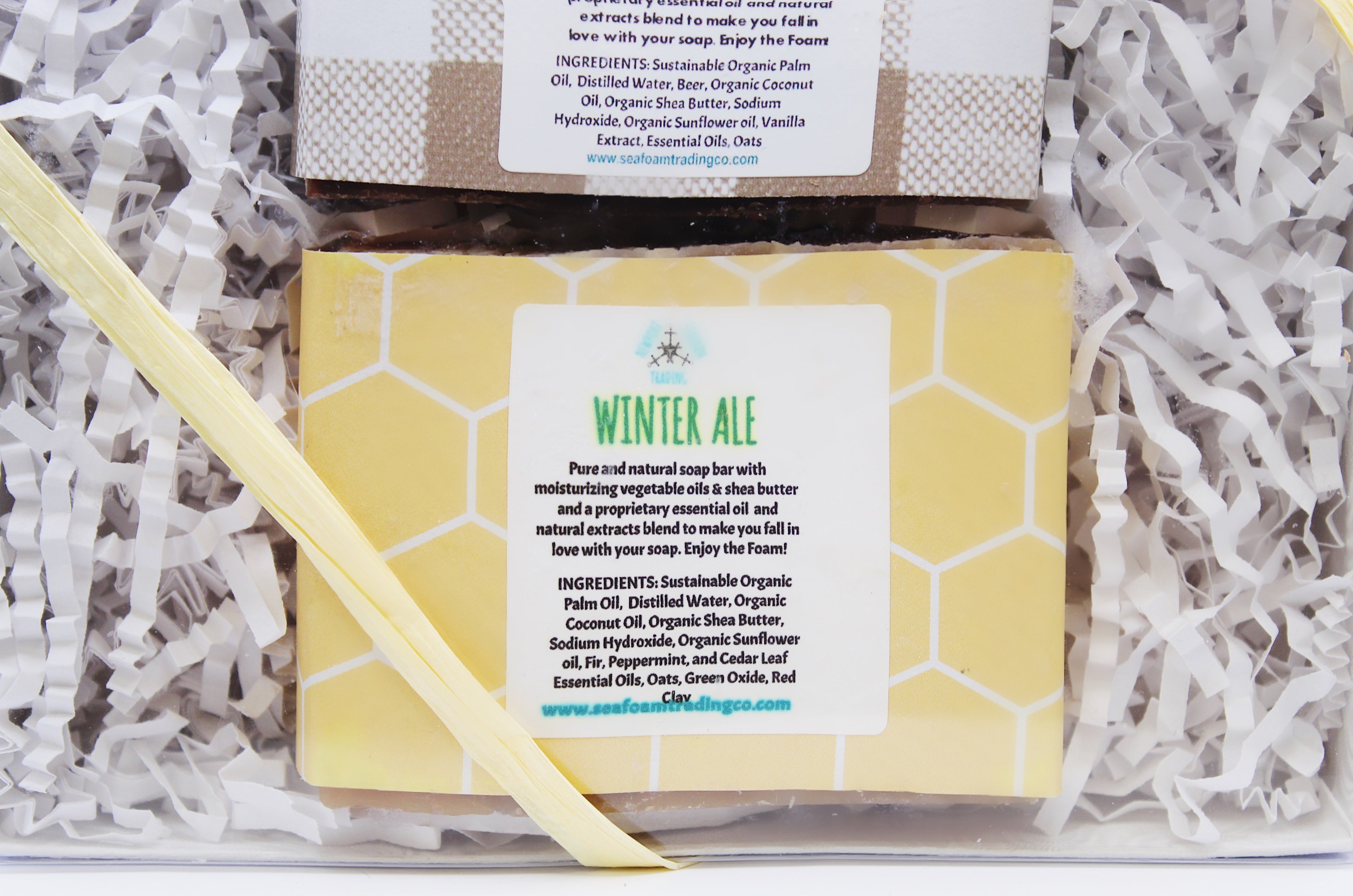 Winter Ale and Vanilla Oatmeal Stout Natural Beer Soap Gifts Set