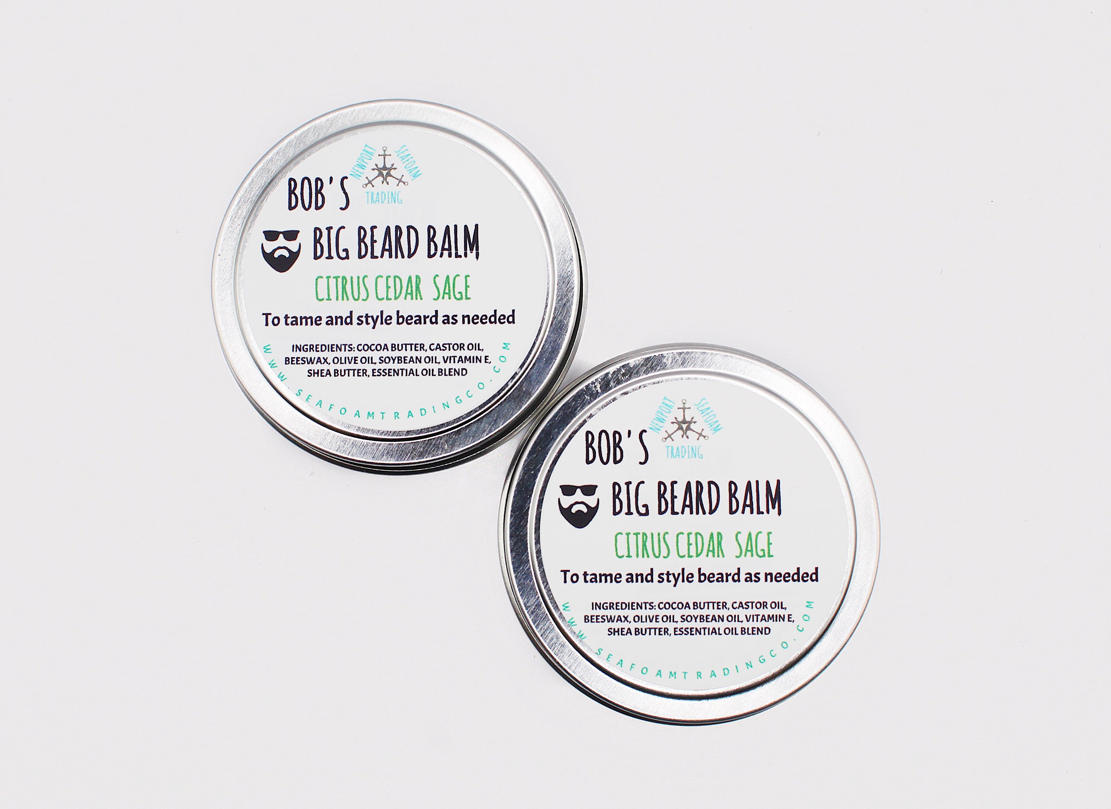 Citrus Cedar Sage Natural Beard Balm