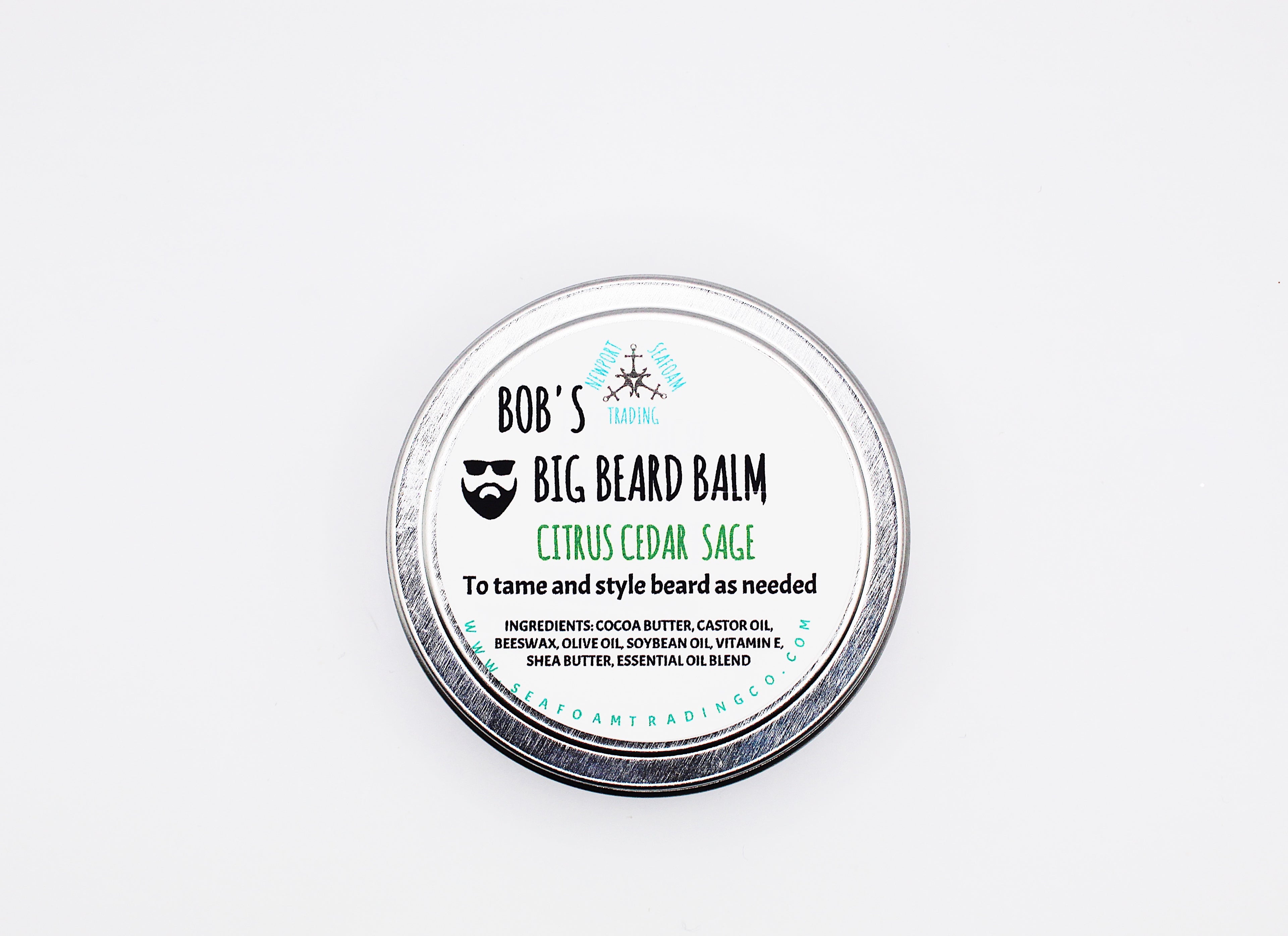 Citrus Cedar Sage Natural Beard Balm