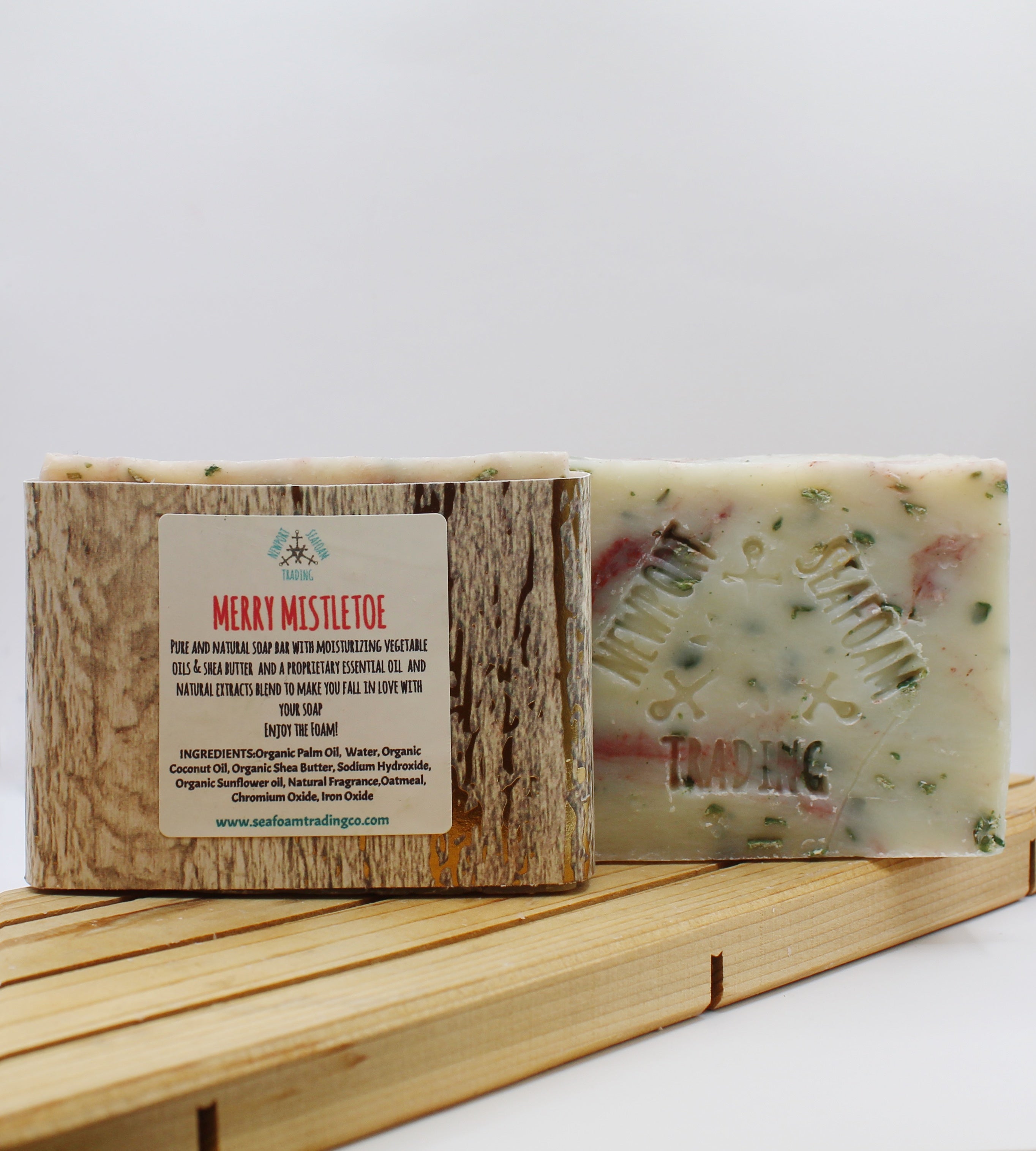 Merry Mistletoe Organic Handmade Soap Bar