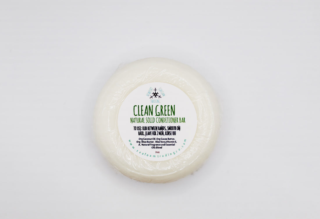 Clean Green  Natural Solid Conditioner Bar