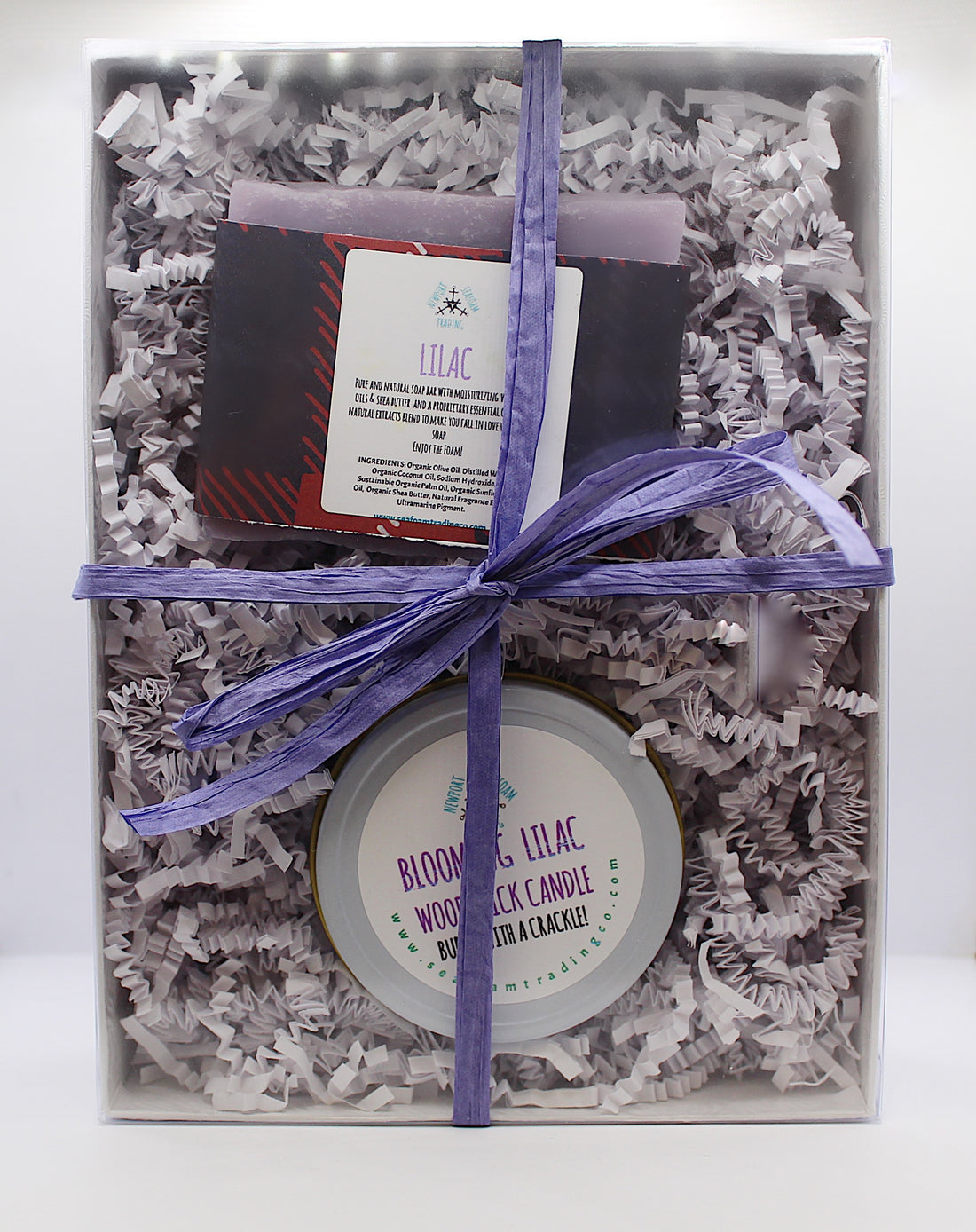 Lilac Candle and Soap Gift Set