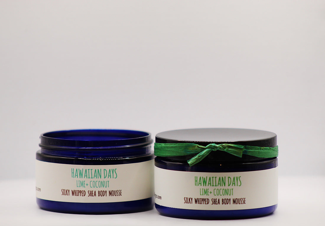 Hawaiian Days - Coconut Lime Organic Handmade Silky Whipped Shea Butter Mousse