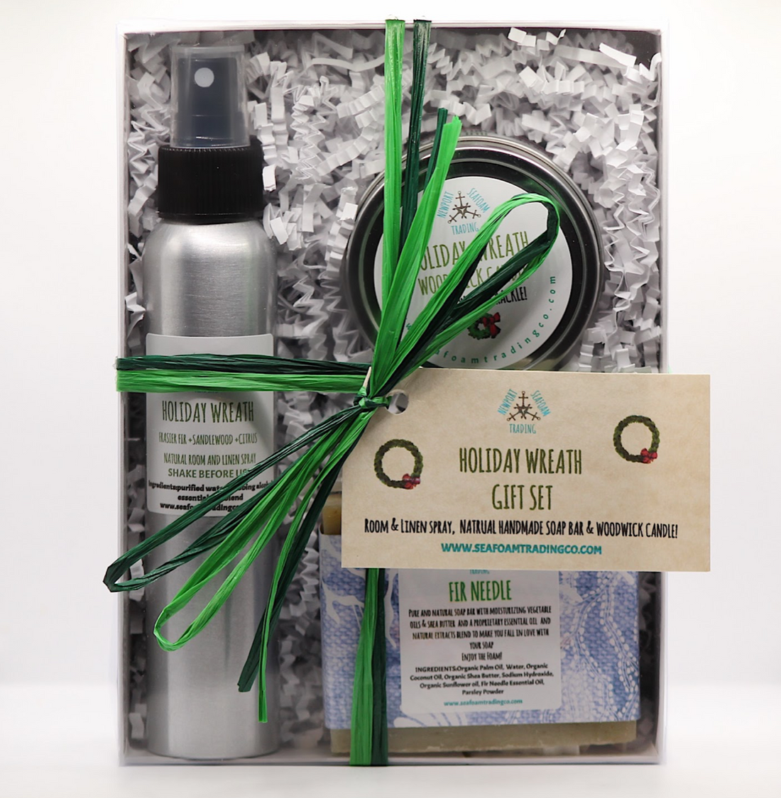 Holiday Wreath  Home Aromatherapy Gift Set.