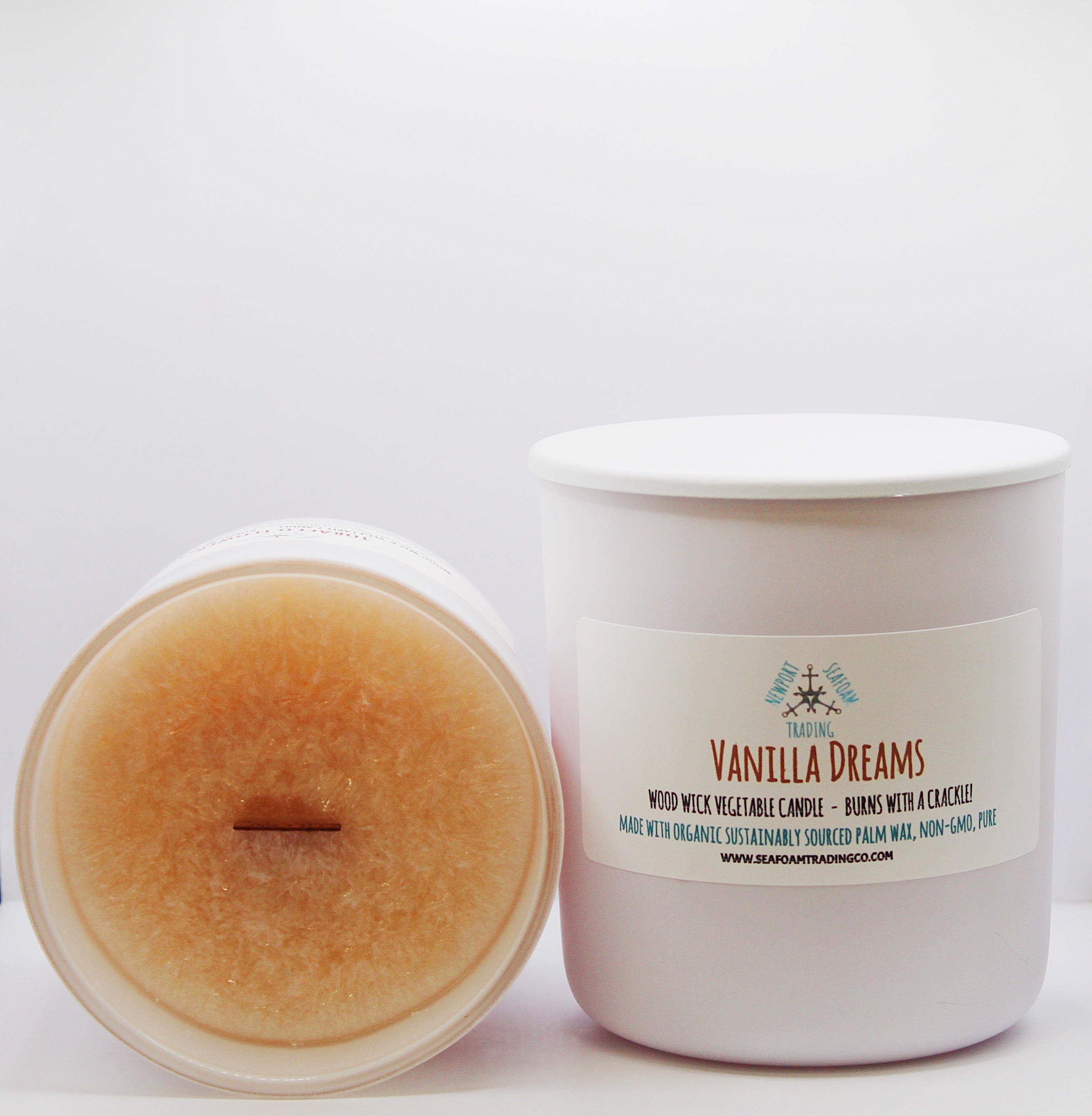 Vanilla Dreams Organic Wood Wick Candle