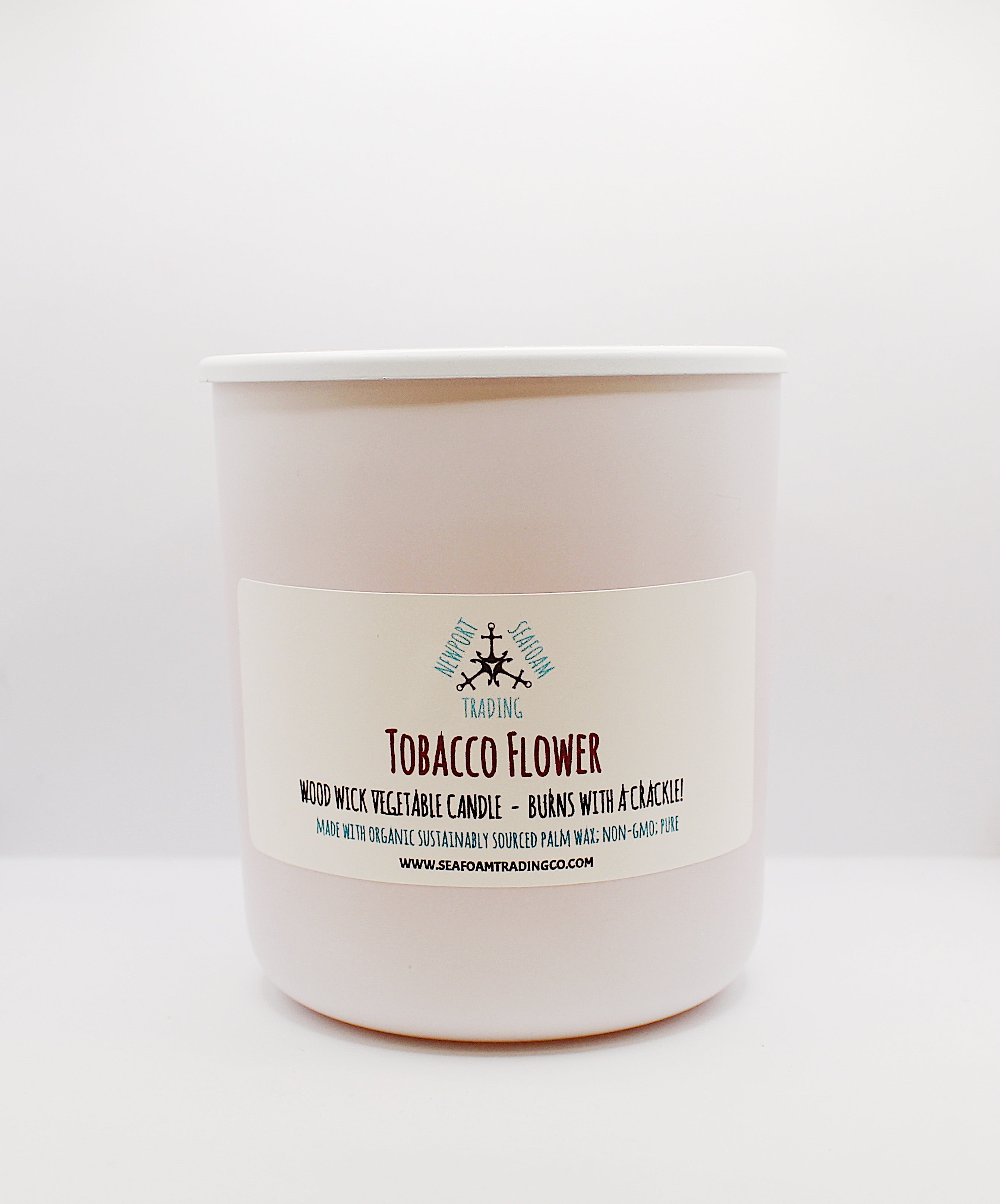 Tobacco Flower Organic Wood Wick Candle