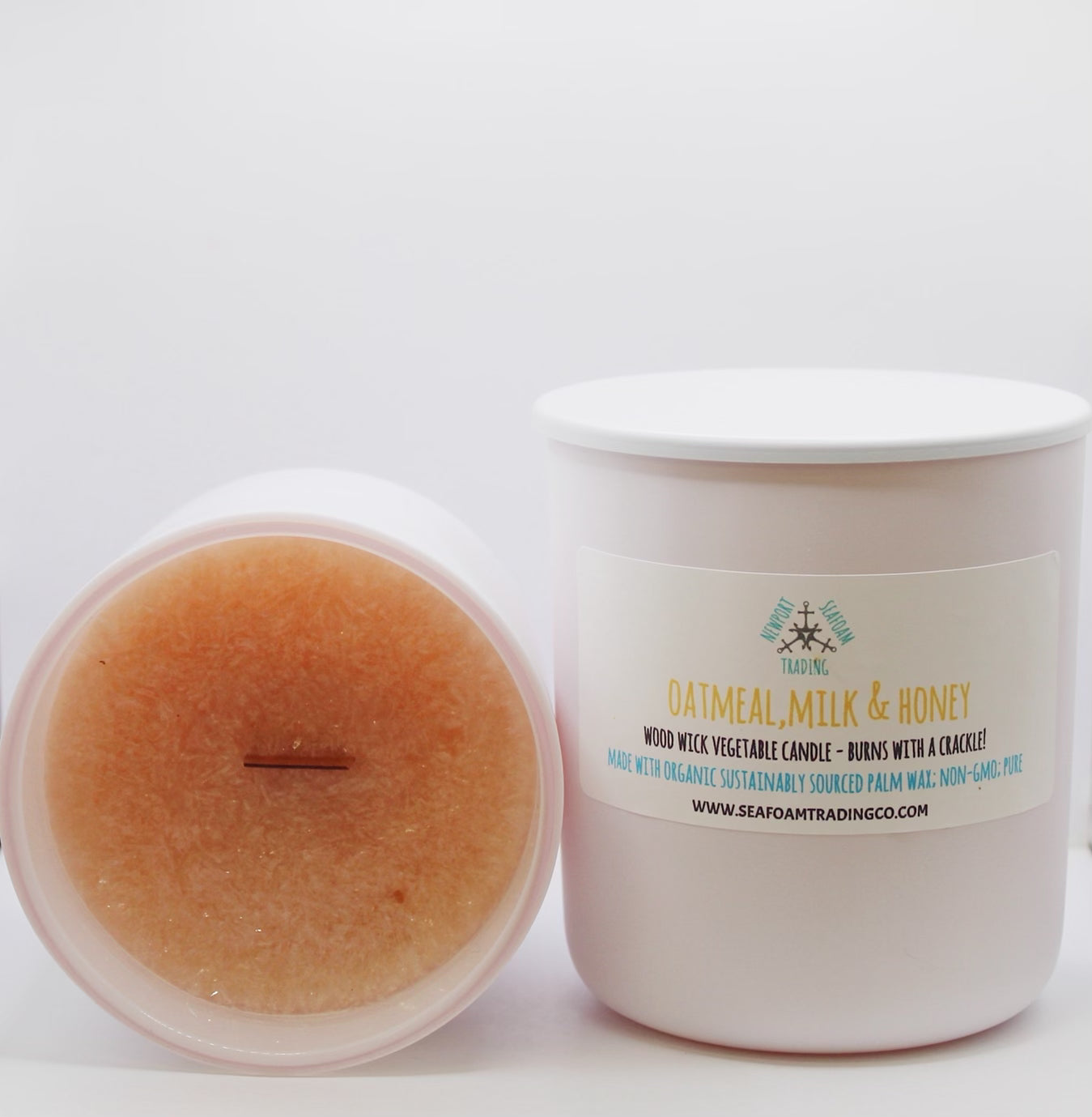 Oatmeal, Milk & Honey Organic Wood Wick Candle