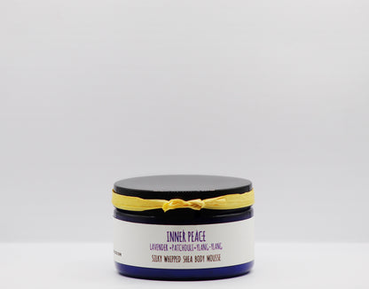 Inner Peace - Lavender, Patchouli, Ylang-Ylang Organic Handmade Silky Whipped Shea Butter Mousse