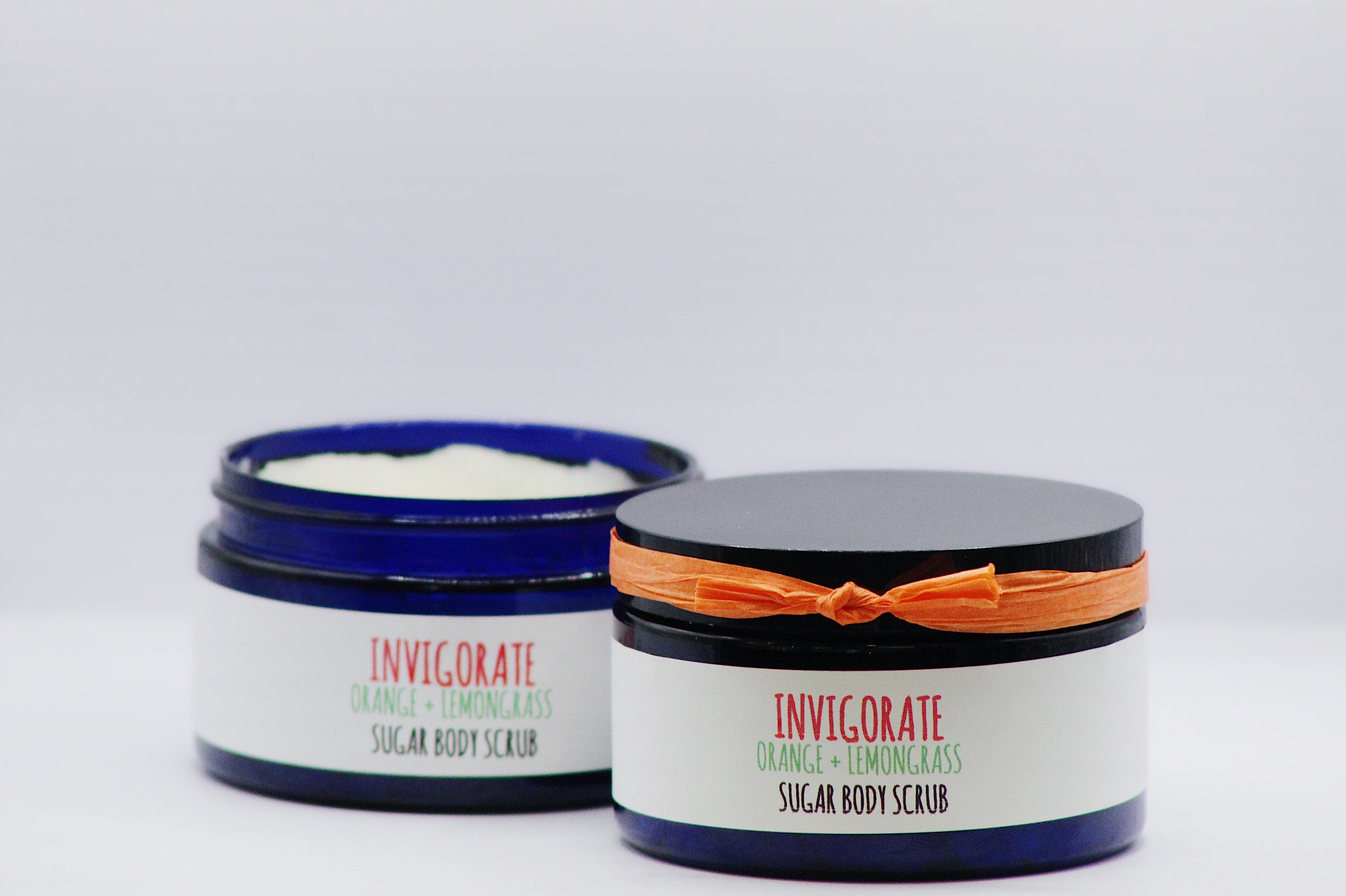 Invigorate- Orange + Lemongrass Organic Handmade Sugar Scrub