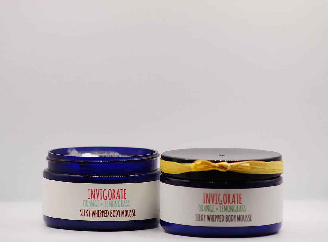 Invigorate- Orange + Lemongrass Organic Handmade Silky Whipped Shea Butter Mousse
