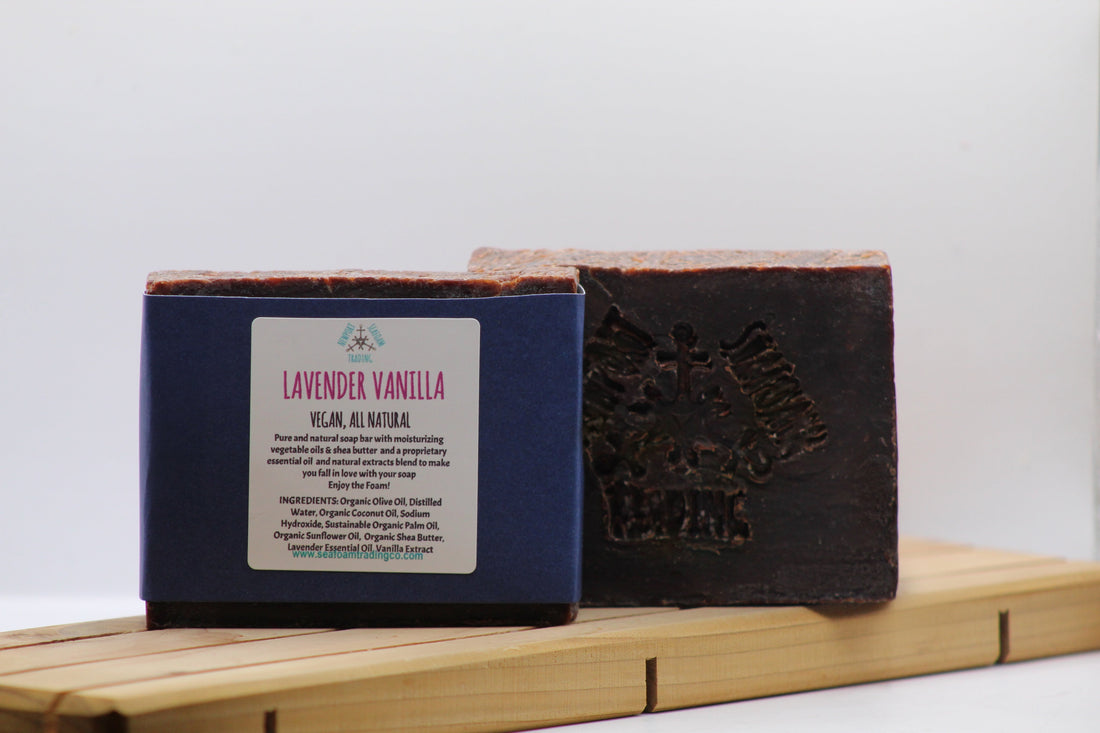 Lavender Vanilla Organic Handmade Soap Bar