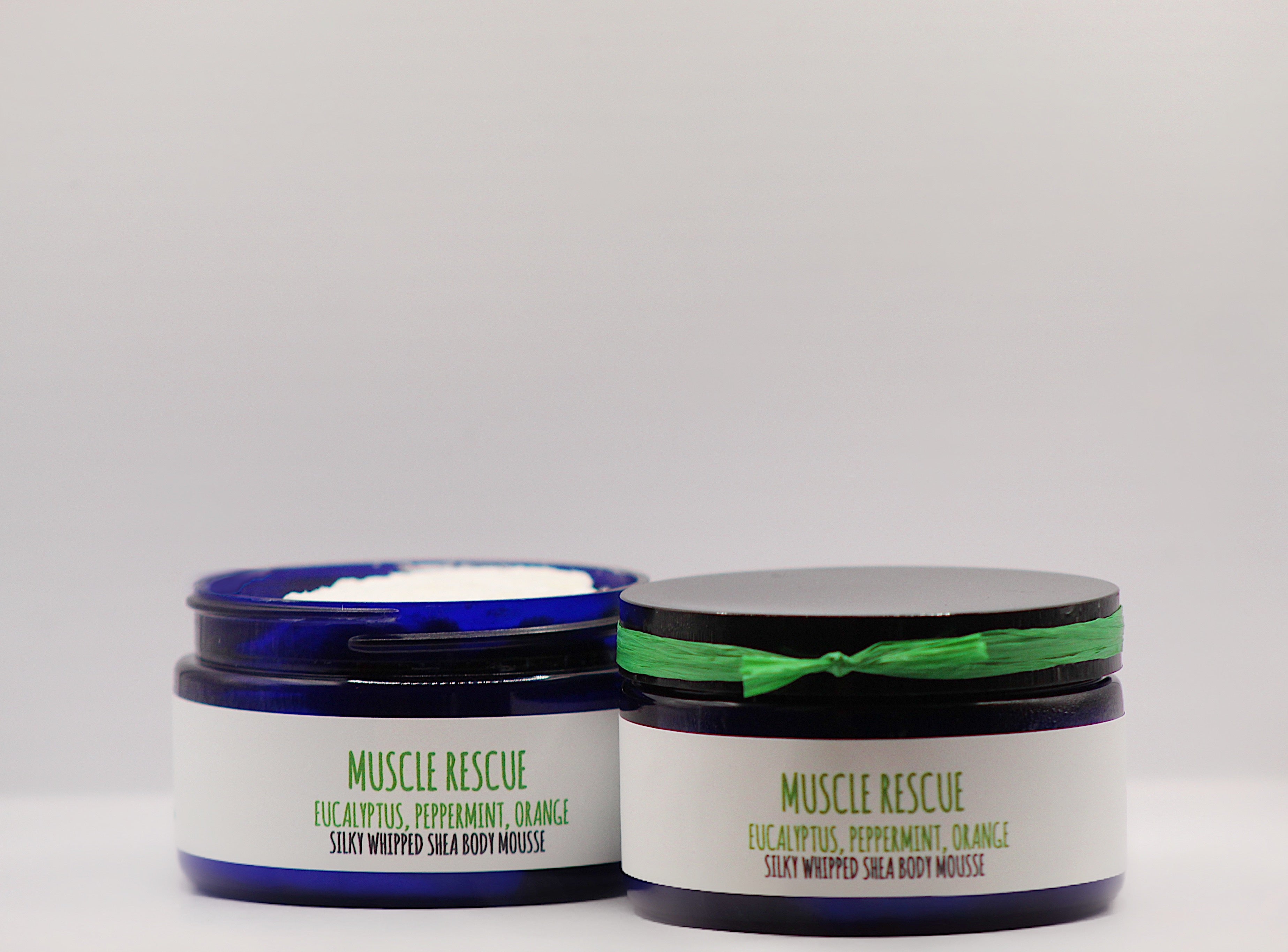 Muscle Rescue- Eucalyptus + Peppermint + Orange Organic Handmade Silky Whipped Shea Butter Mousse