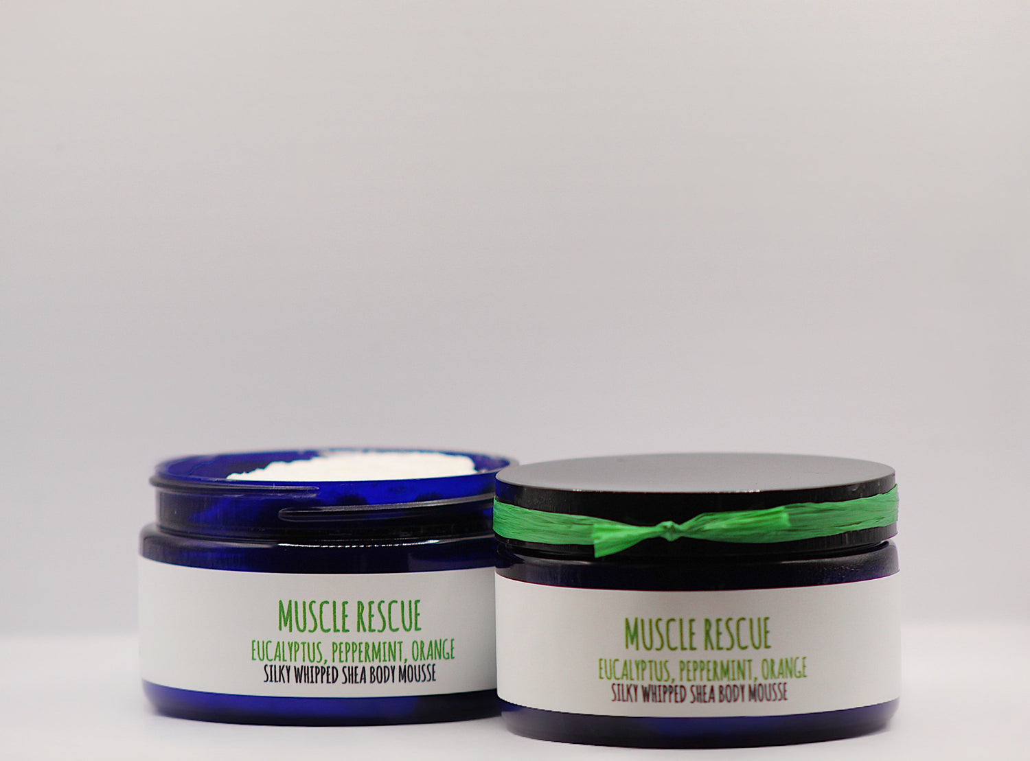 Muscle Rescue- Eucalyptus + Peppermint + Orange Organic Handmade Silky Whipped Shea Butter Mousse