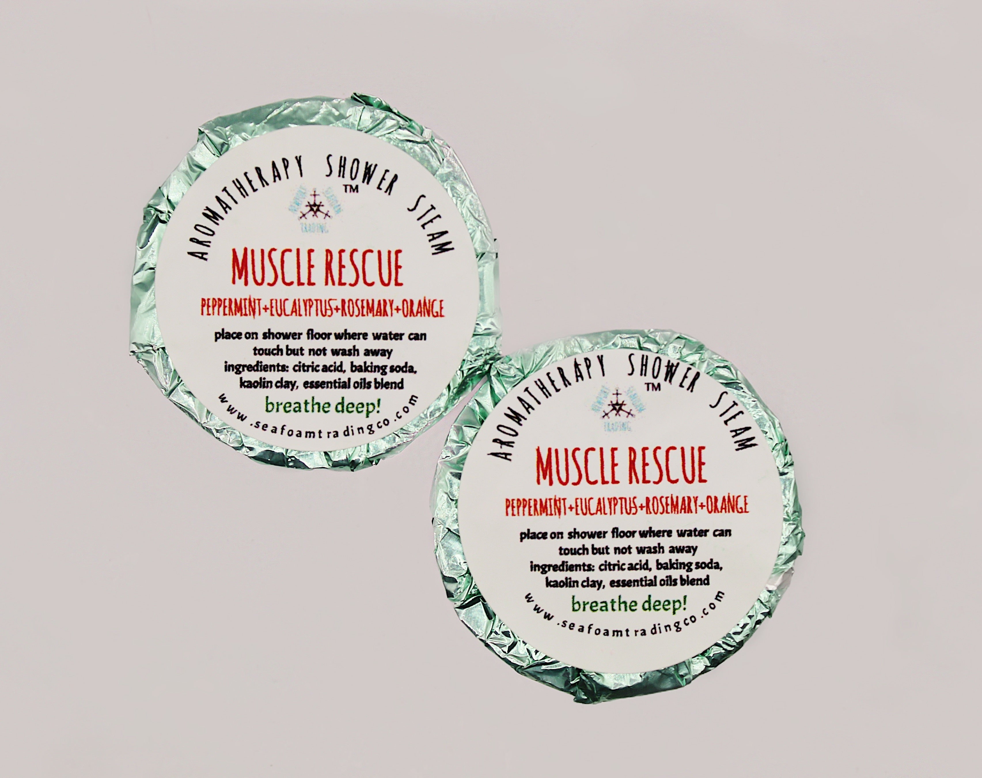 Muscle Rescue Organic Handmade Shower Steam