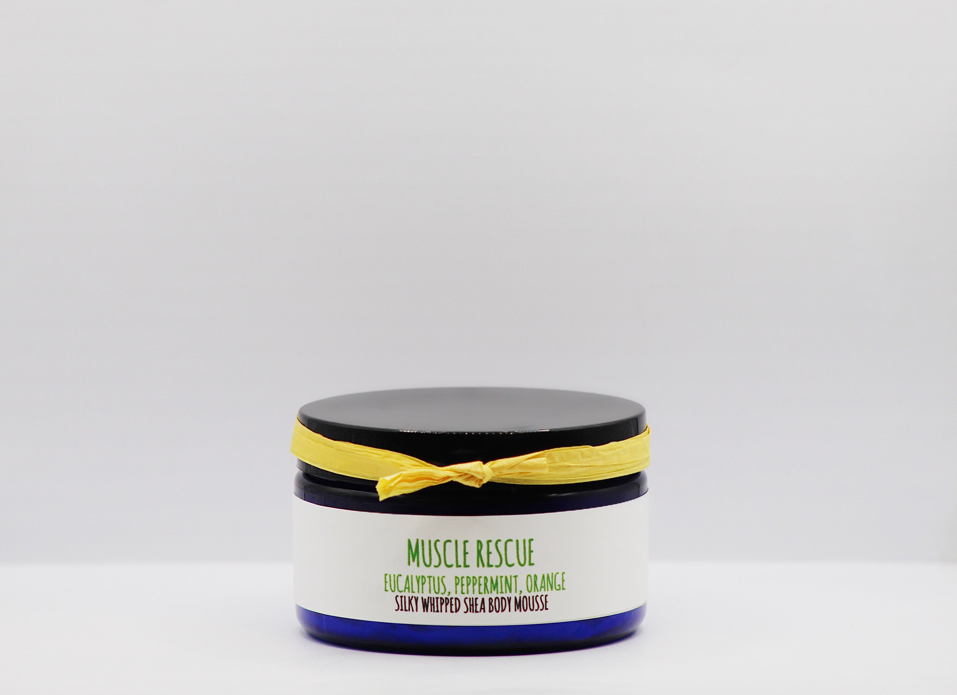 Muscle Rescue- Eucalyptus + Peppermint + Orange Organic Handmade Silky Whipped Shea Butter Mousse