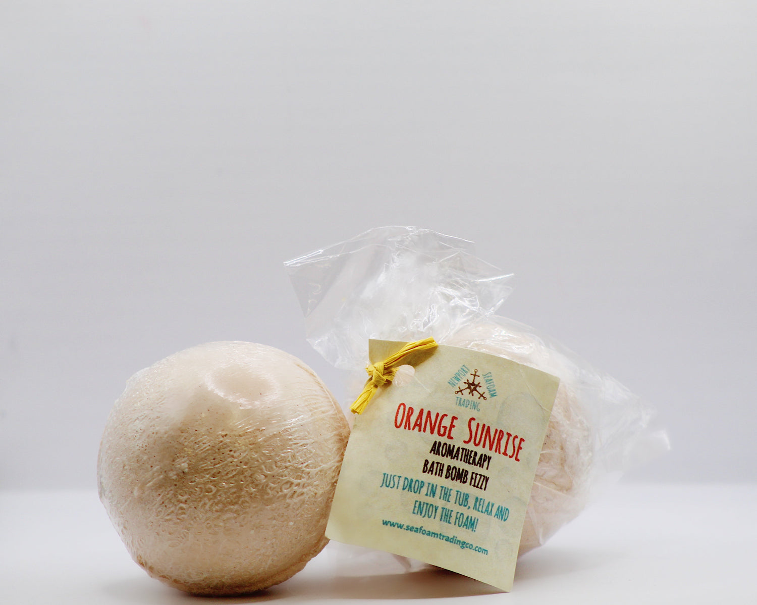 Orange Sunrise Organic Handmade Bath Bomb