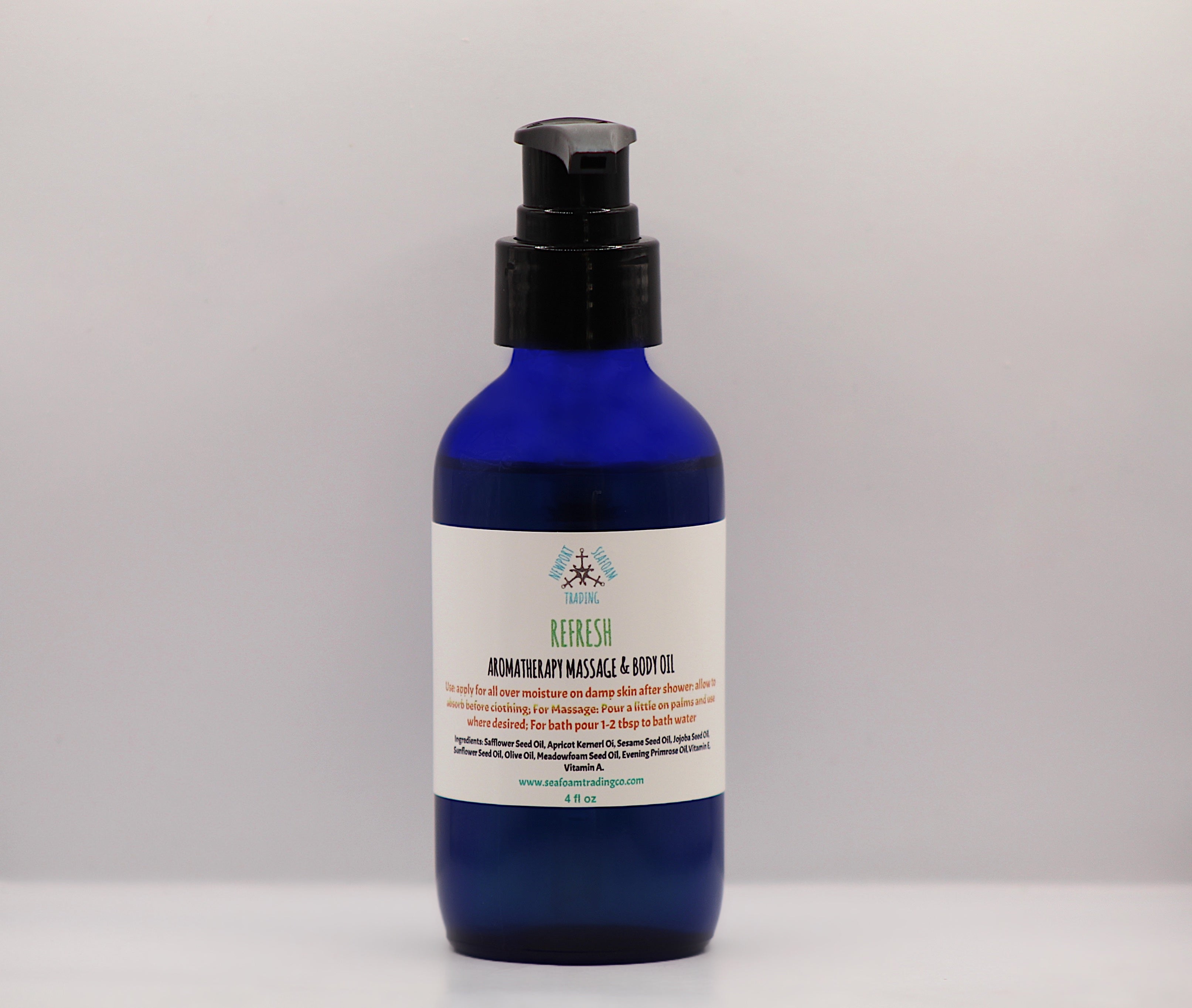 Refresh - Pink Grapefruit Bergamot Organic Handmade Massage and Body Oil