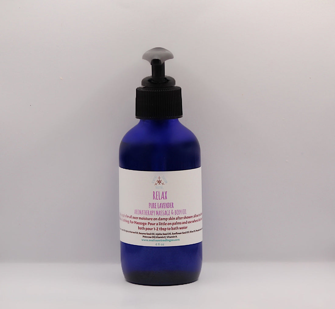 Relax - Pure Lavender Organic Handmade Massage and Body OIl
