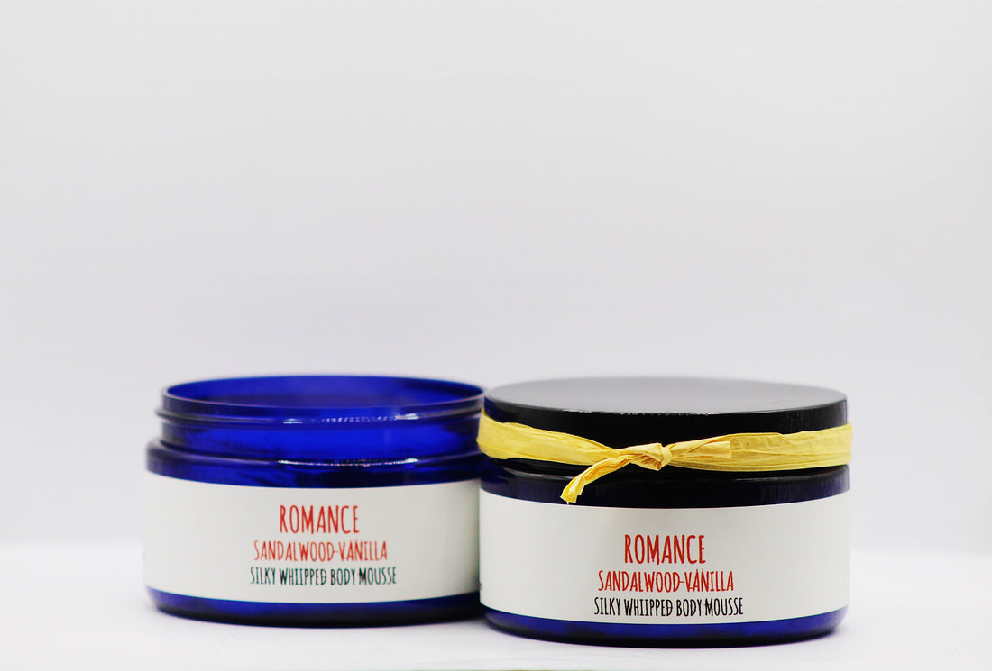 Romance - Sandalwood Vanilla Organic Handmade Silky Whipped Shea Butter Mousse