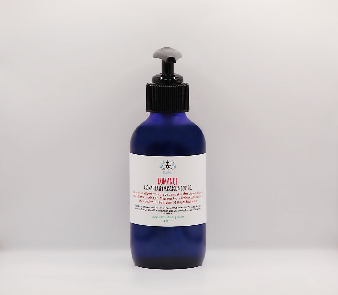 Romance - Sandalwood Vanilla Organic Handmade Massage and Body OIl
