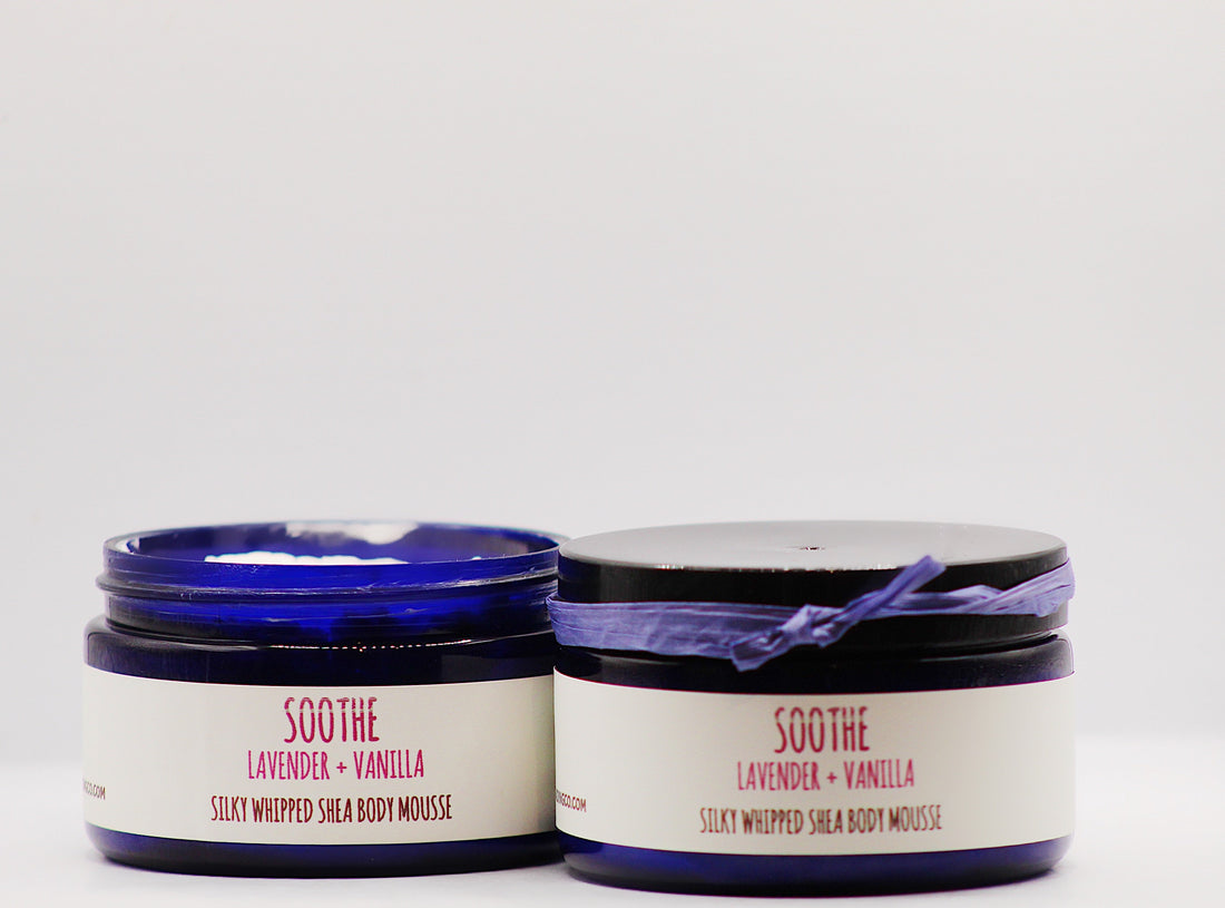 Soothe - Lavender Vanilla Organic Handmade Silky Whipped Shea Butter Mousse
