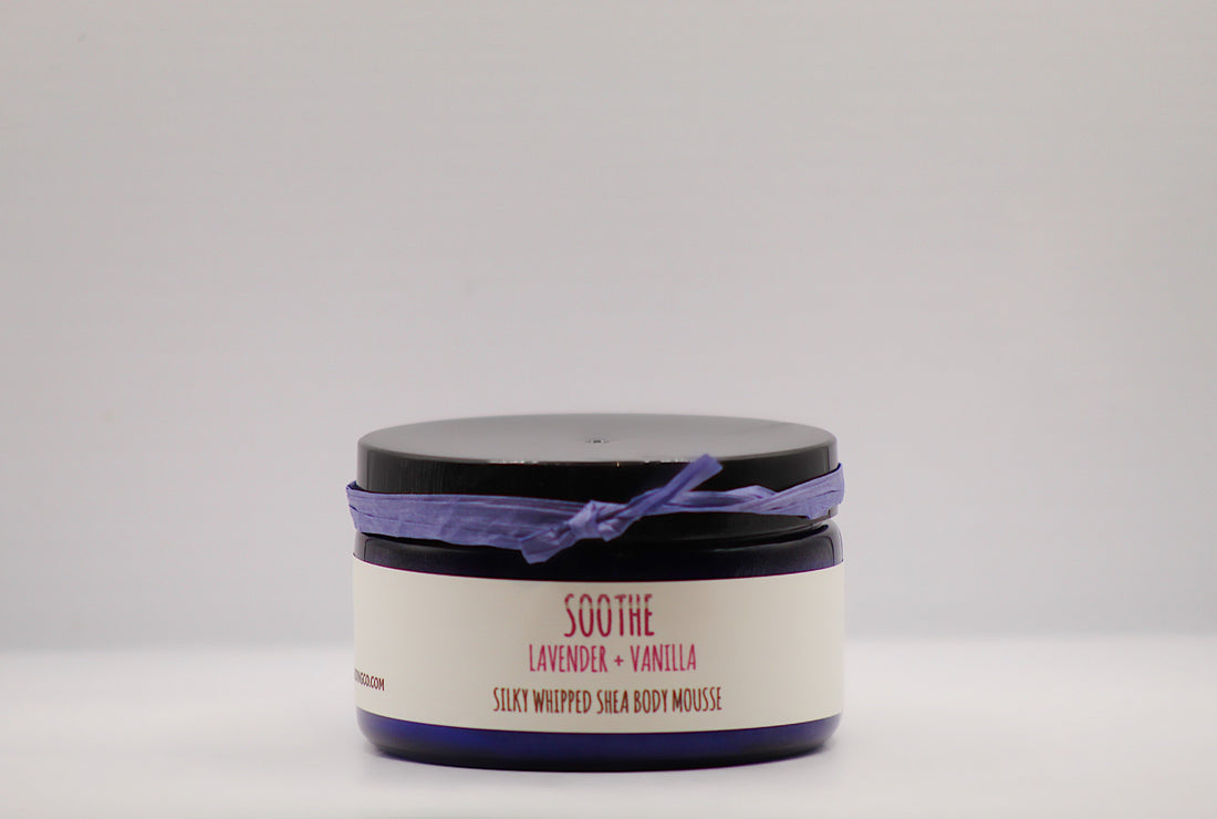Soothe - Lavender Vanilla Organic Handmade Silky Whipped Shea Butter Mousse