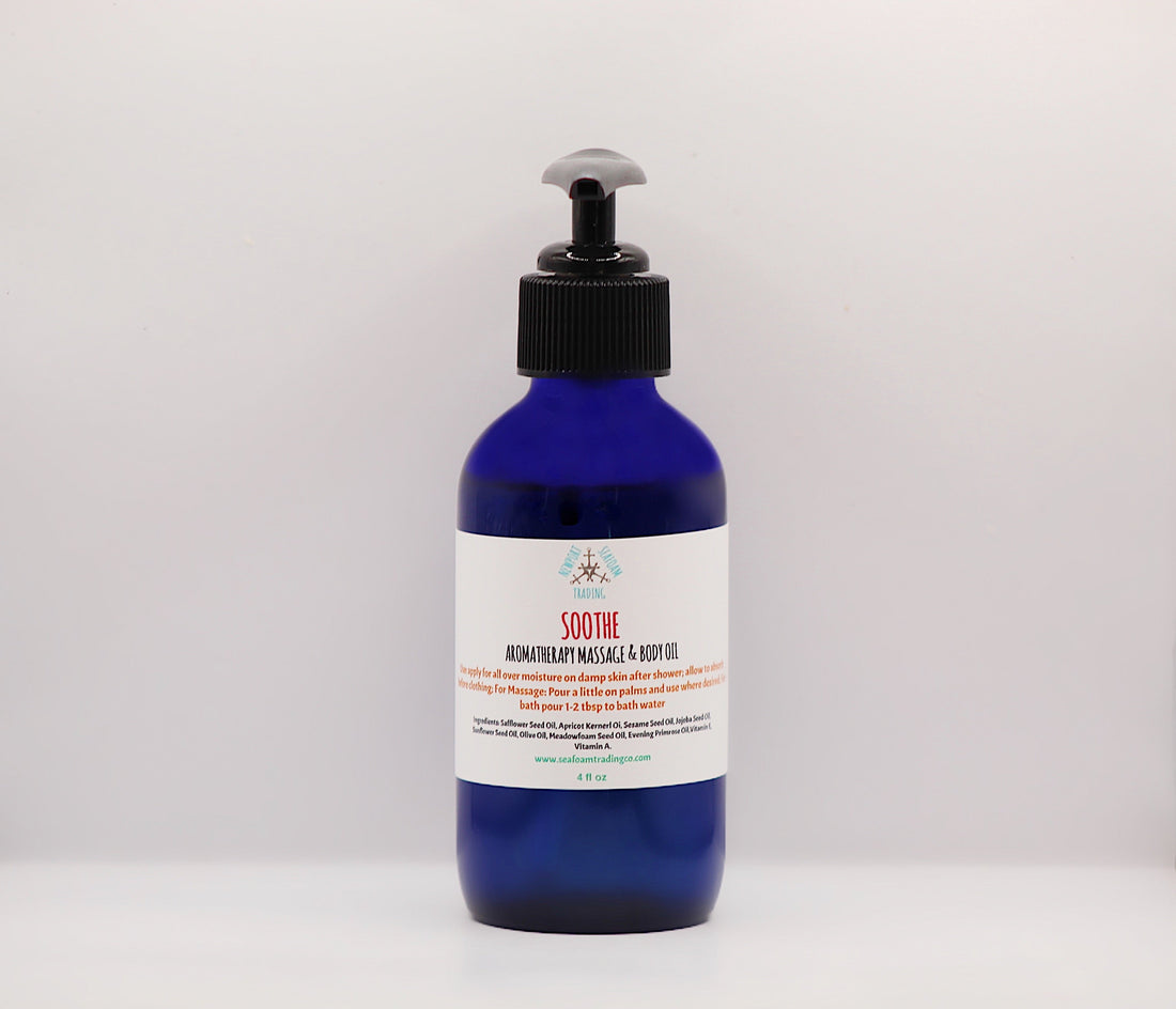 Soothe - Lavender Vanilla Organic Handmade Massage and Body OIl