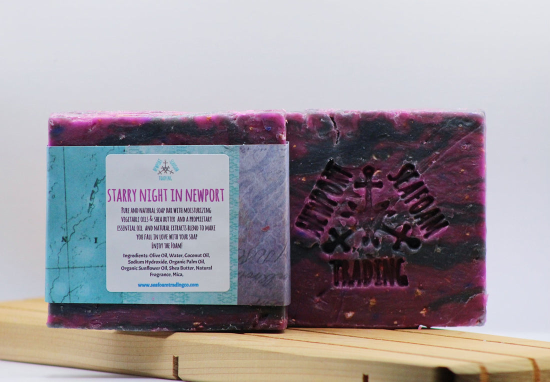 Starry Night in Newport Organic Handmade Soap Bar